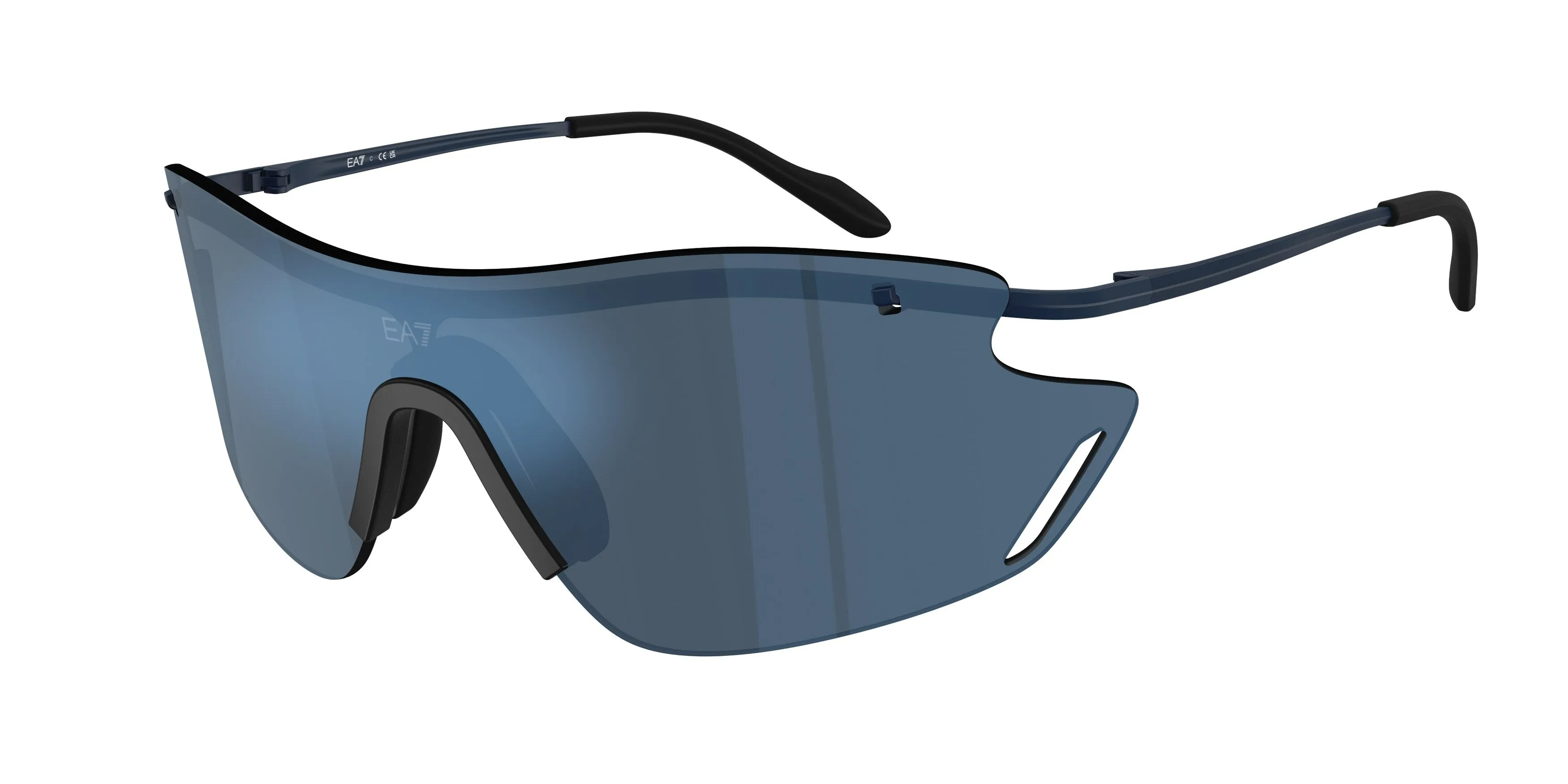 Moncler Q72001 344855 Occhiali da sole Metallo Blu Blu Geometrica Specchiate - immagine 1