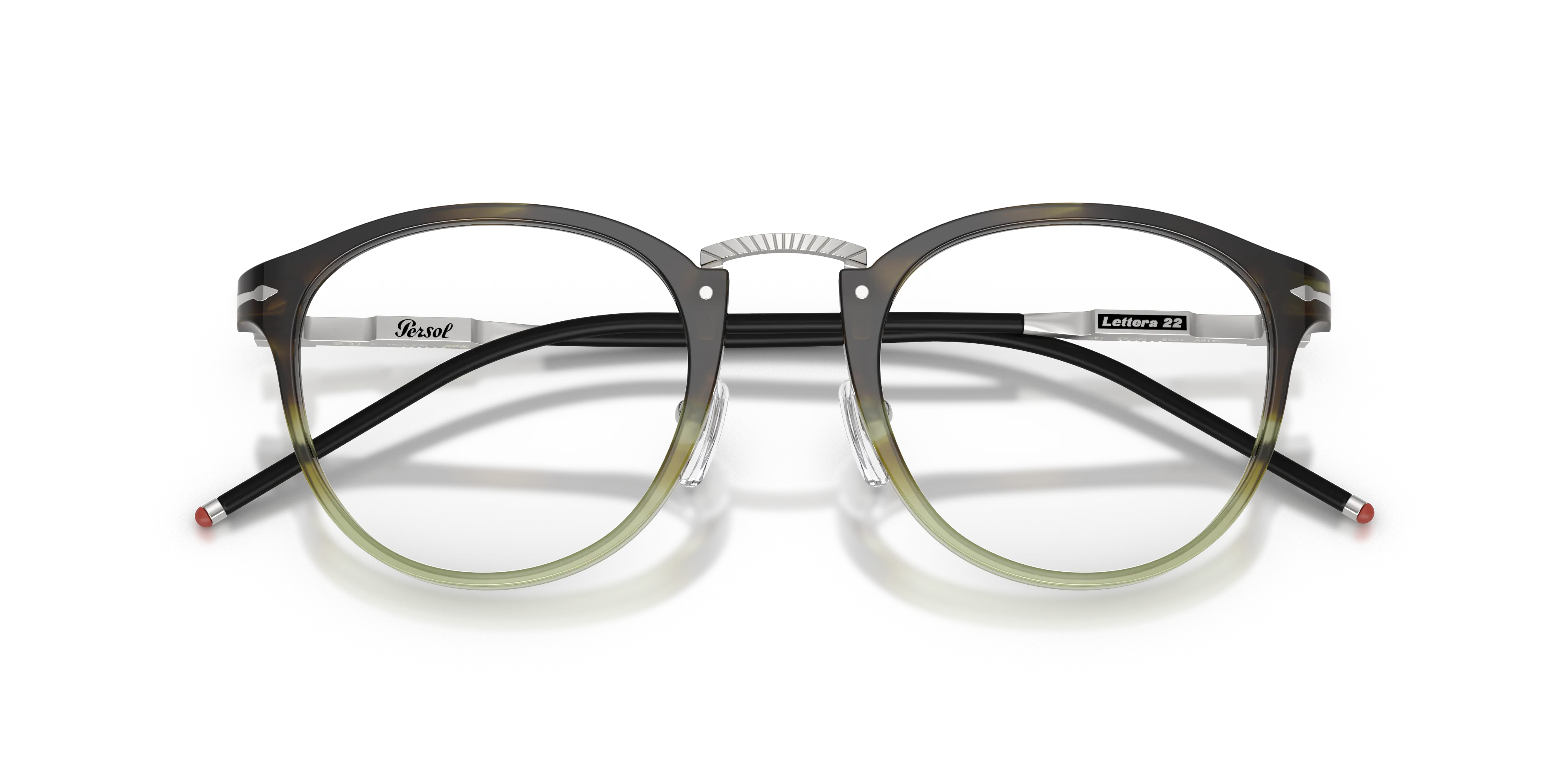 Persol PO3416V 1259 Montature da vista Acetato Marrone Trasparente Pantos Normale - immagine 2