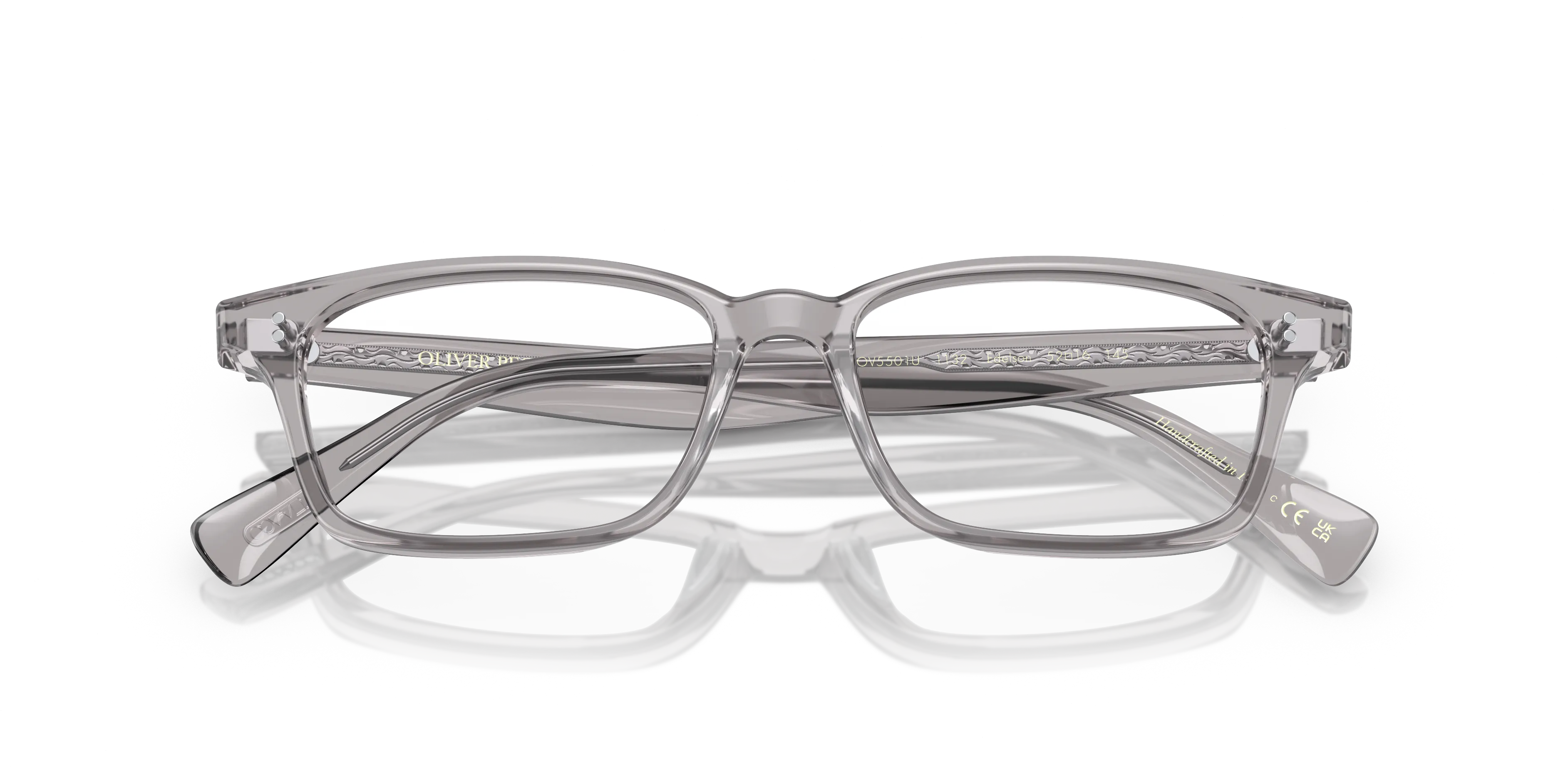 Oliver Peoples OV5501U EDELSON 1132 Montature da vista Acetato Grigio Trasparente Squadrata Normale - immagine 2