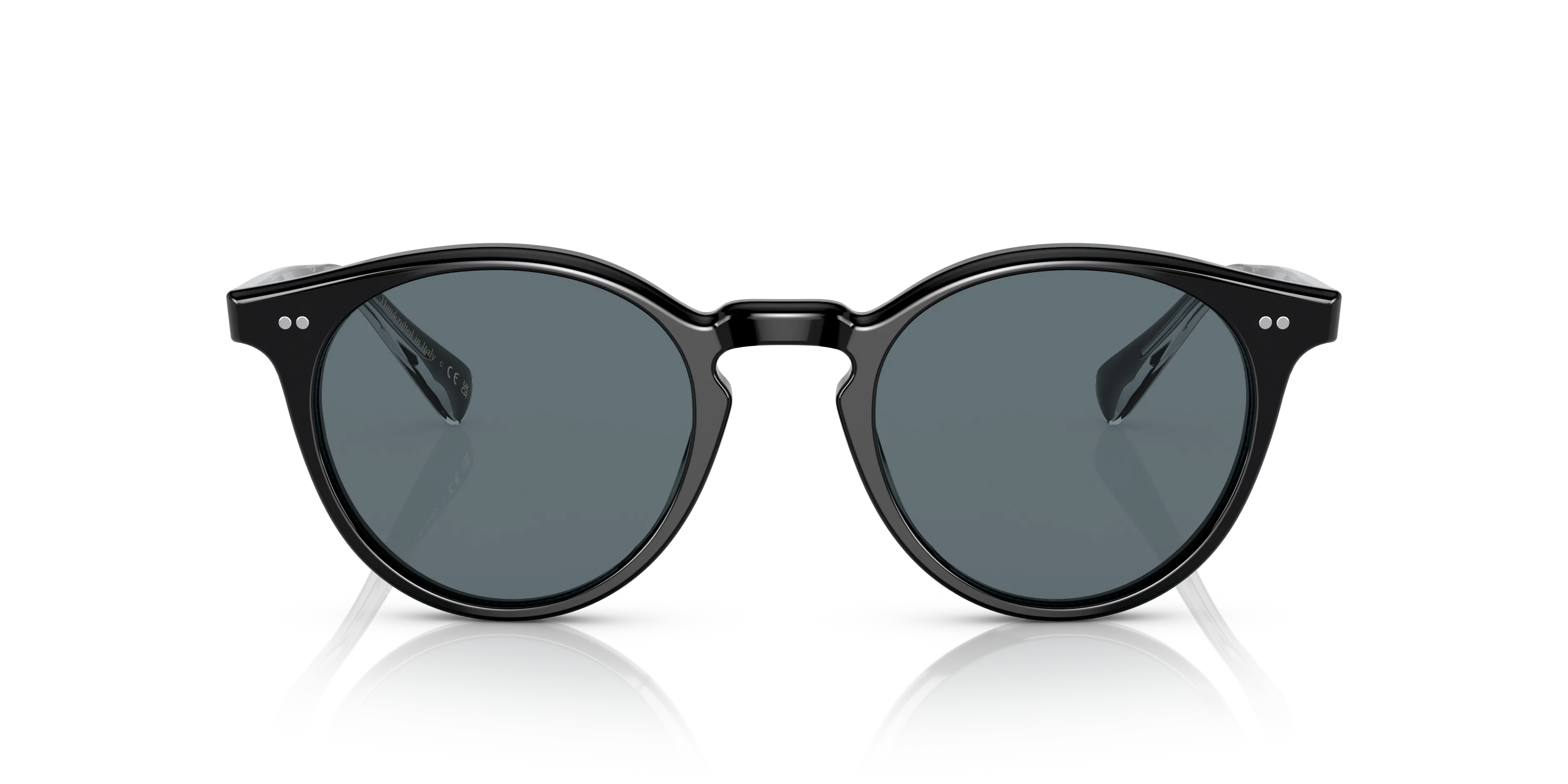 Oliver Peoples OV5459SU ROMARE SUN 14923R Occhiali da sole Acetato Nero Blu Pantos Polarizzata - immagine 3