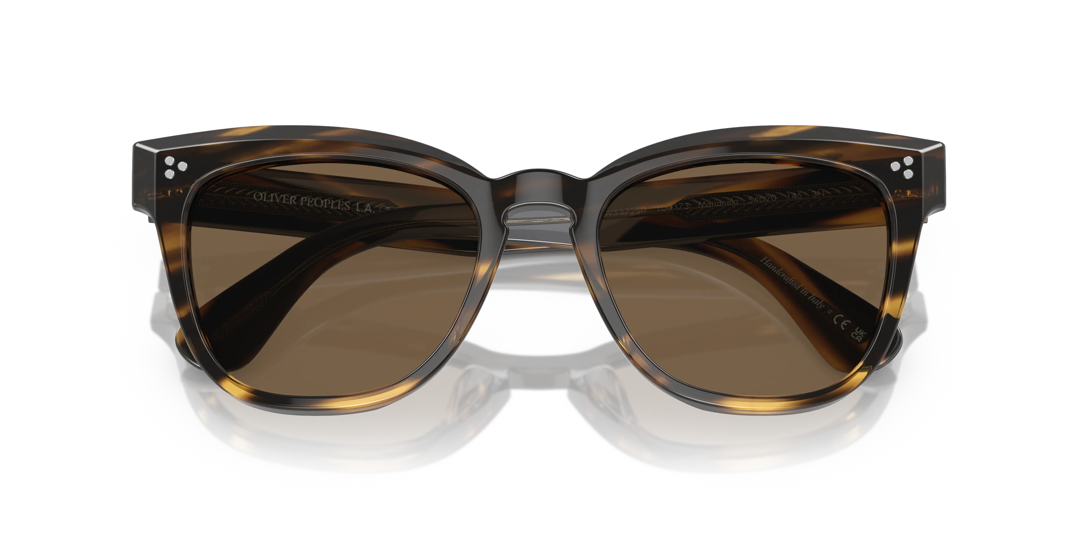 Oliver Peoples OV5372SU MARIANELA 100373 Occhiali da sole Acetato Nero Marrone Farfalla Normale - immagine 2