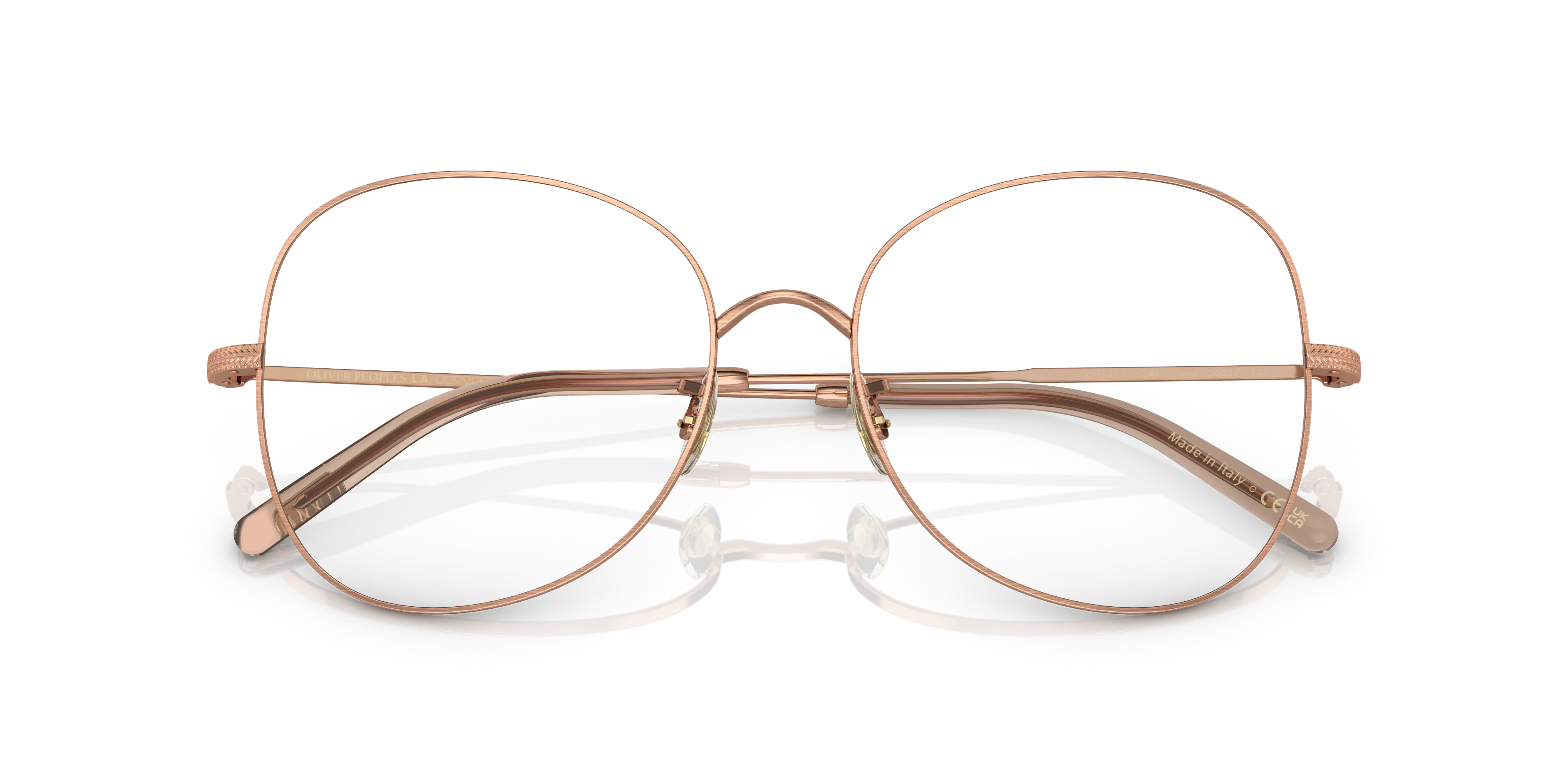 Oliver Peoples OV1313 ELIANE 5246 Montature da vista Metallo Rosa Trasparente Squadrata Normale - immagine 2