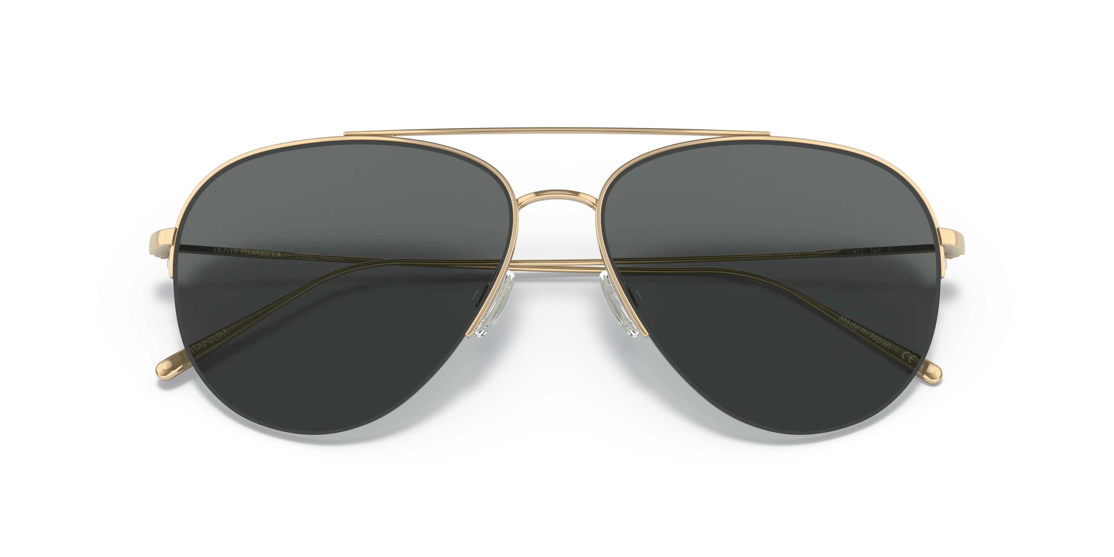 Oliver Peoples OV1303ST CLEAMONS 529281 Occhiali da sole Titanio Oro Grigio Pilot Polarizzata - immagine 2