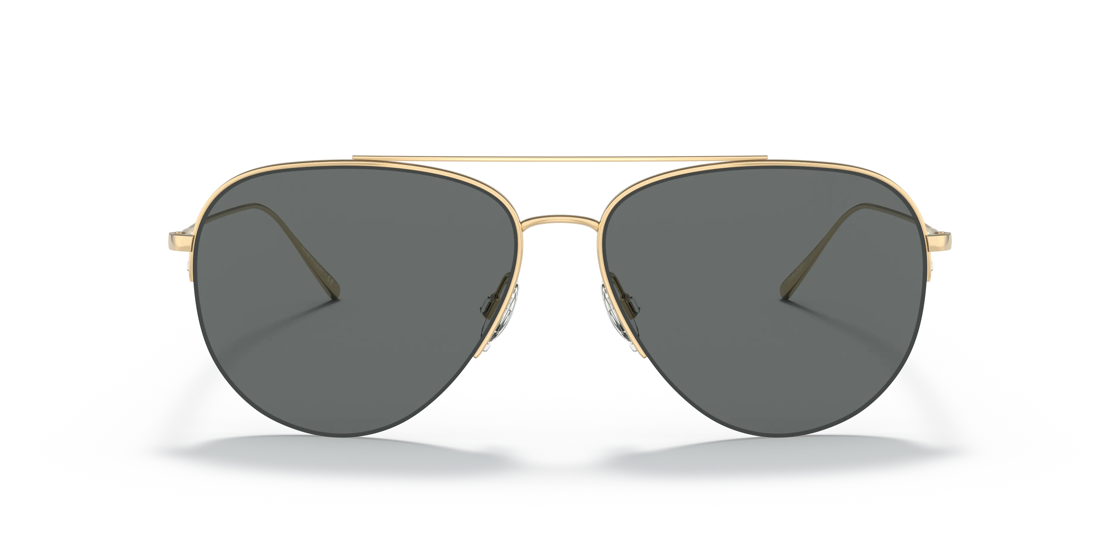 Oliver Peoples OV1303ST CLEAMONS 529281 Occhiali da sole Titanio Oro Grigio Pilot Polarizzata - immagine 3