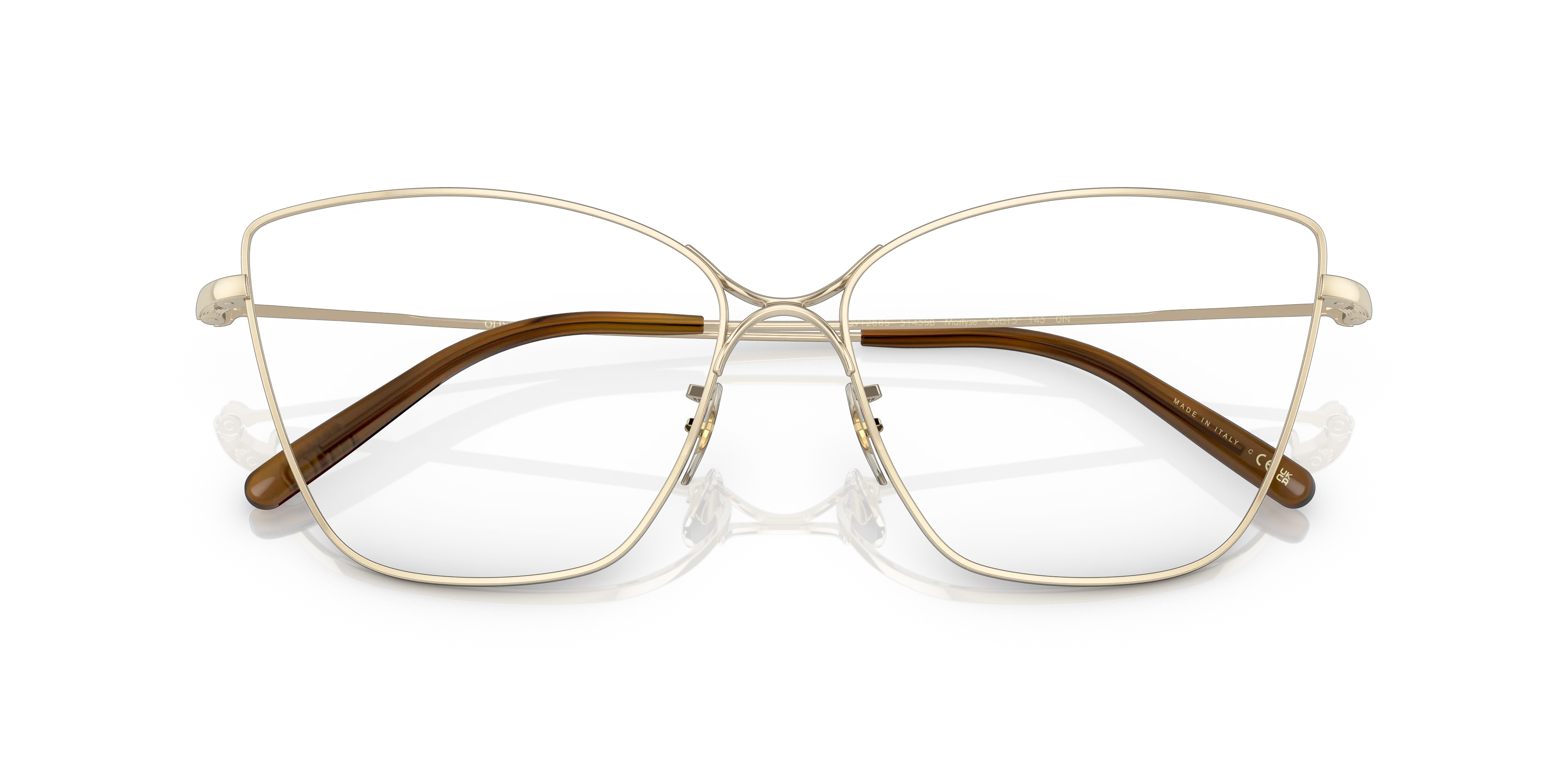 Oliver Peoples OV1288S MARLYSE 5145SB Occhiali da sole Metallo Oro Trasparente Farfalla Normale - immagine 2