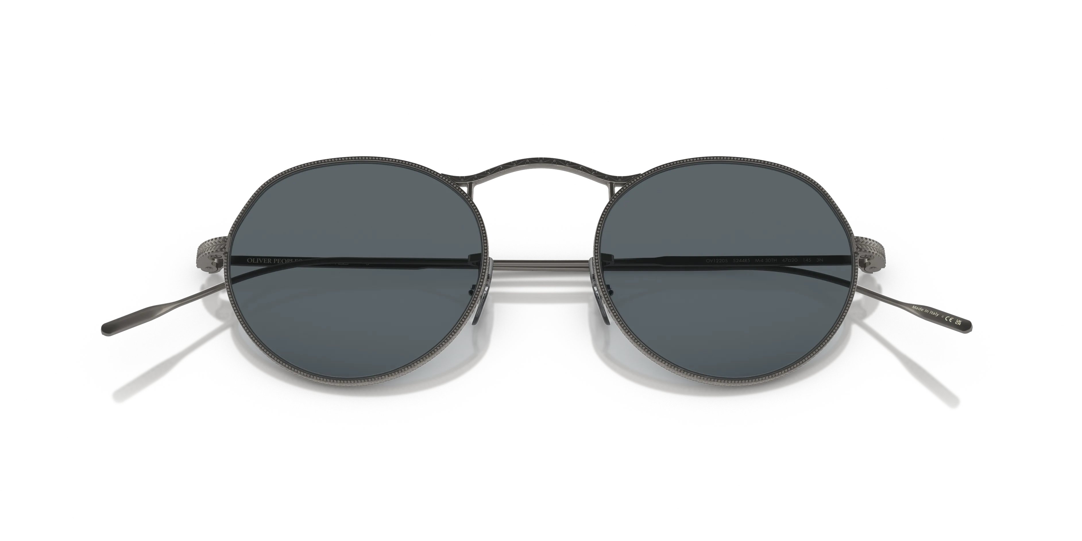 Oliver Peoples OV1220S M-4 30TH 5244R5 Occhiali da sole Metallo Marrone Blu Pantos Normale - immagine 2