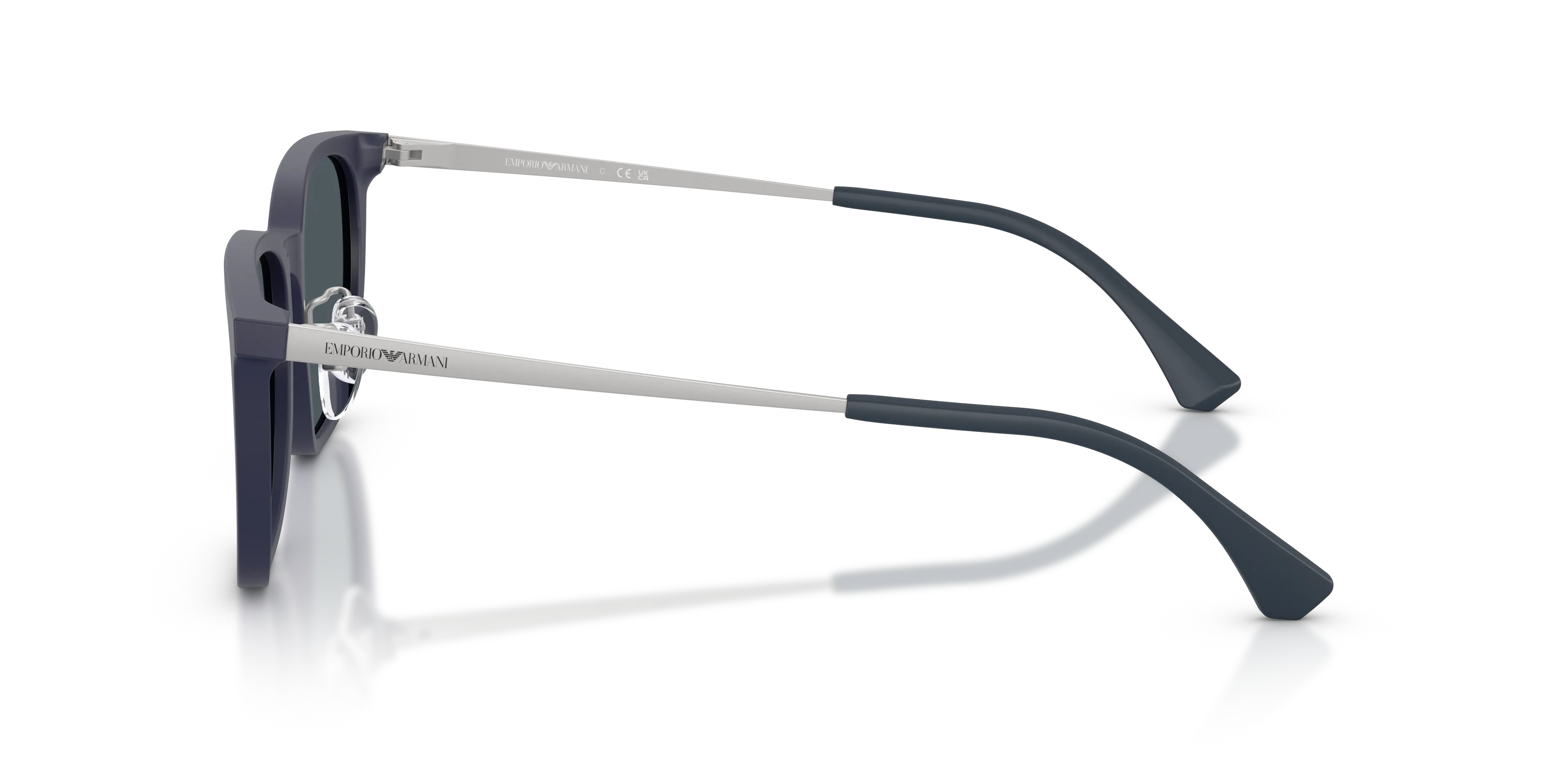Emporio Armani EA4286D 618987 Occhiali da sole Acetato Blu Grigio Geometrica Normale - immagine 4