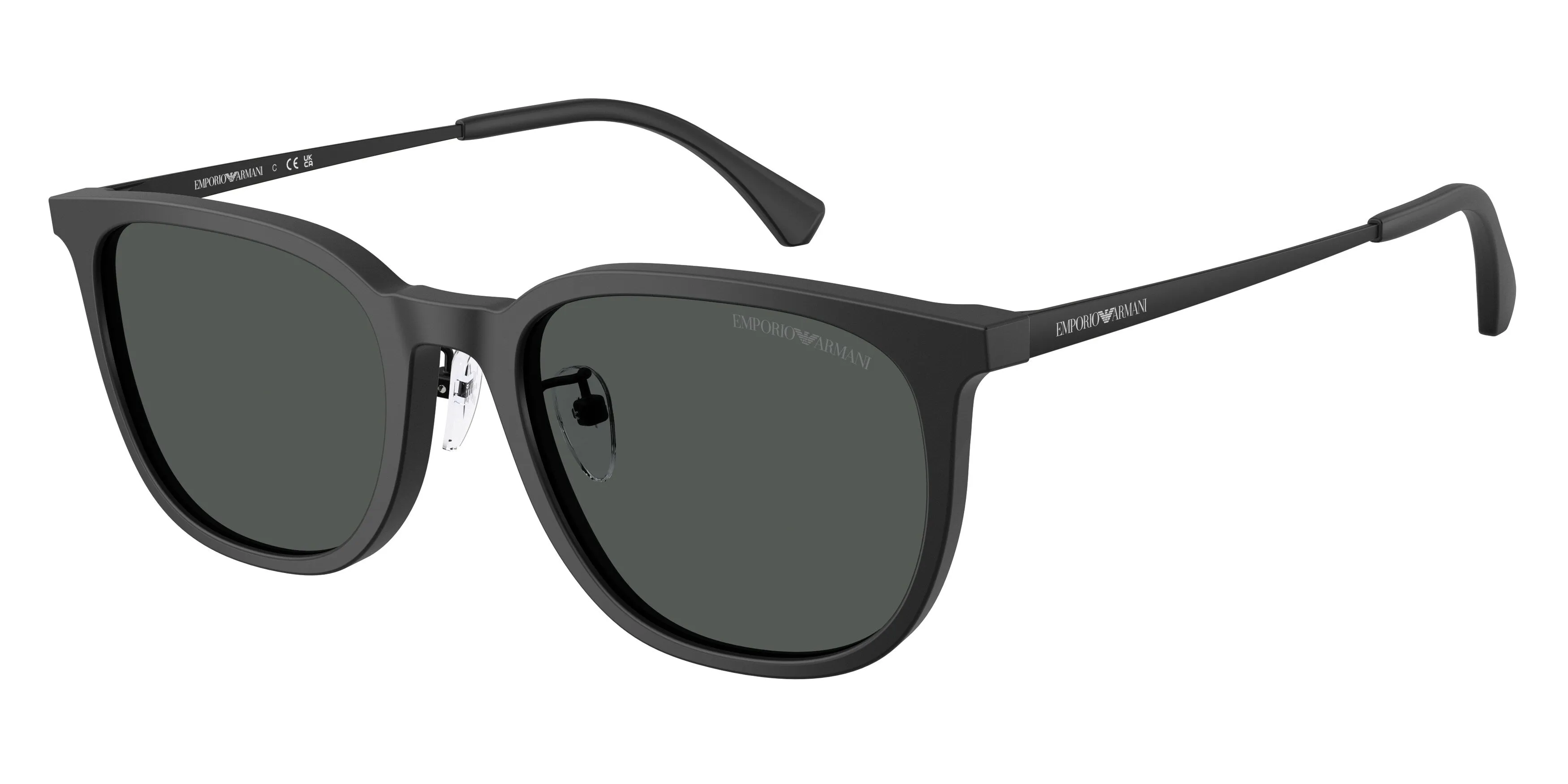 Emporio Armani EA4286D 500187 Occhiali da sole Acetato Nero Grigio Geometrica Normale - immagine 1