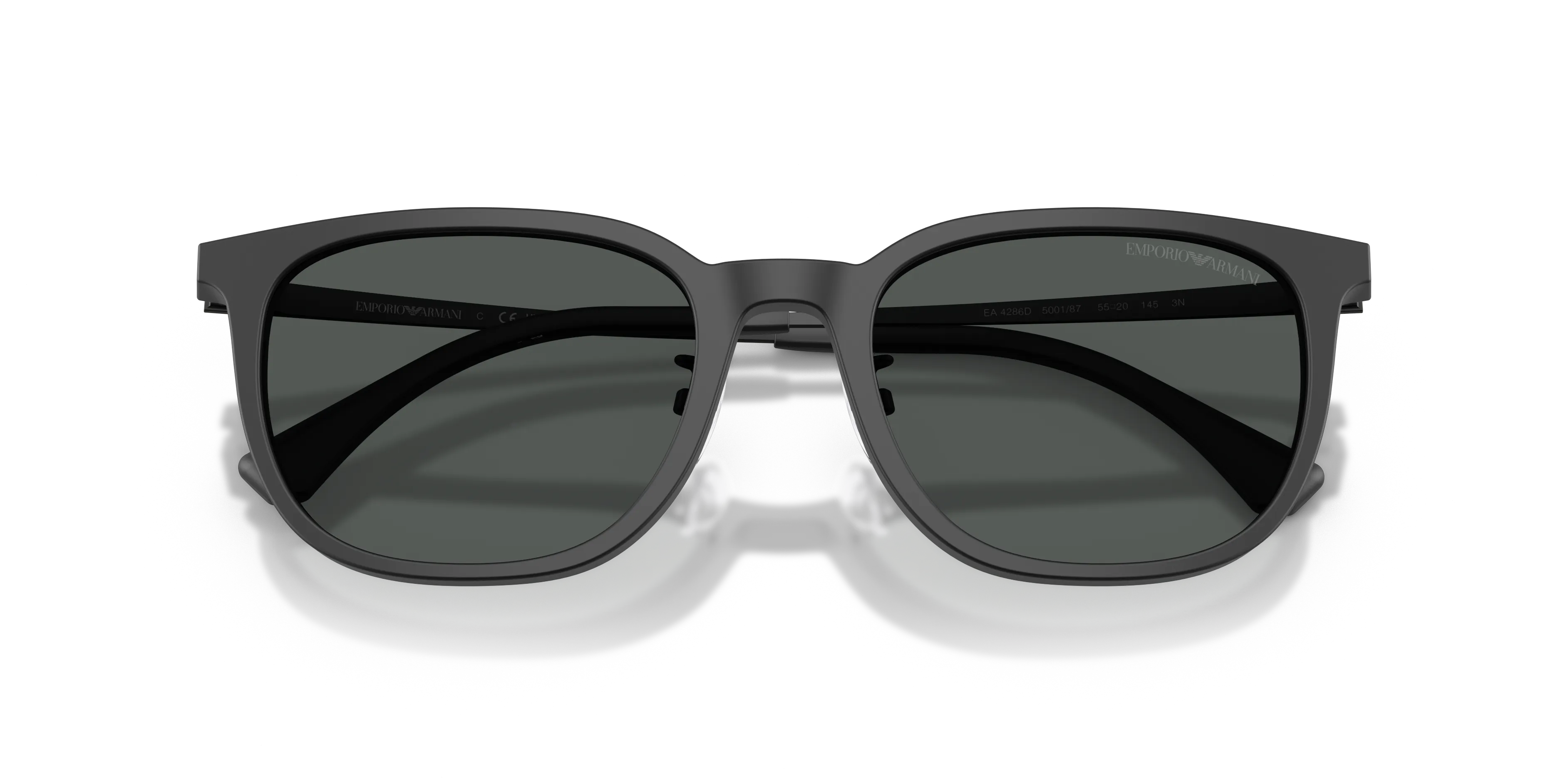 Emporio Armani EA4286D 500187 Occhiali da sole Acetato Nero Grigio Geometrica Normale - immagine 2