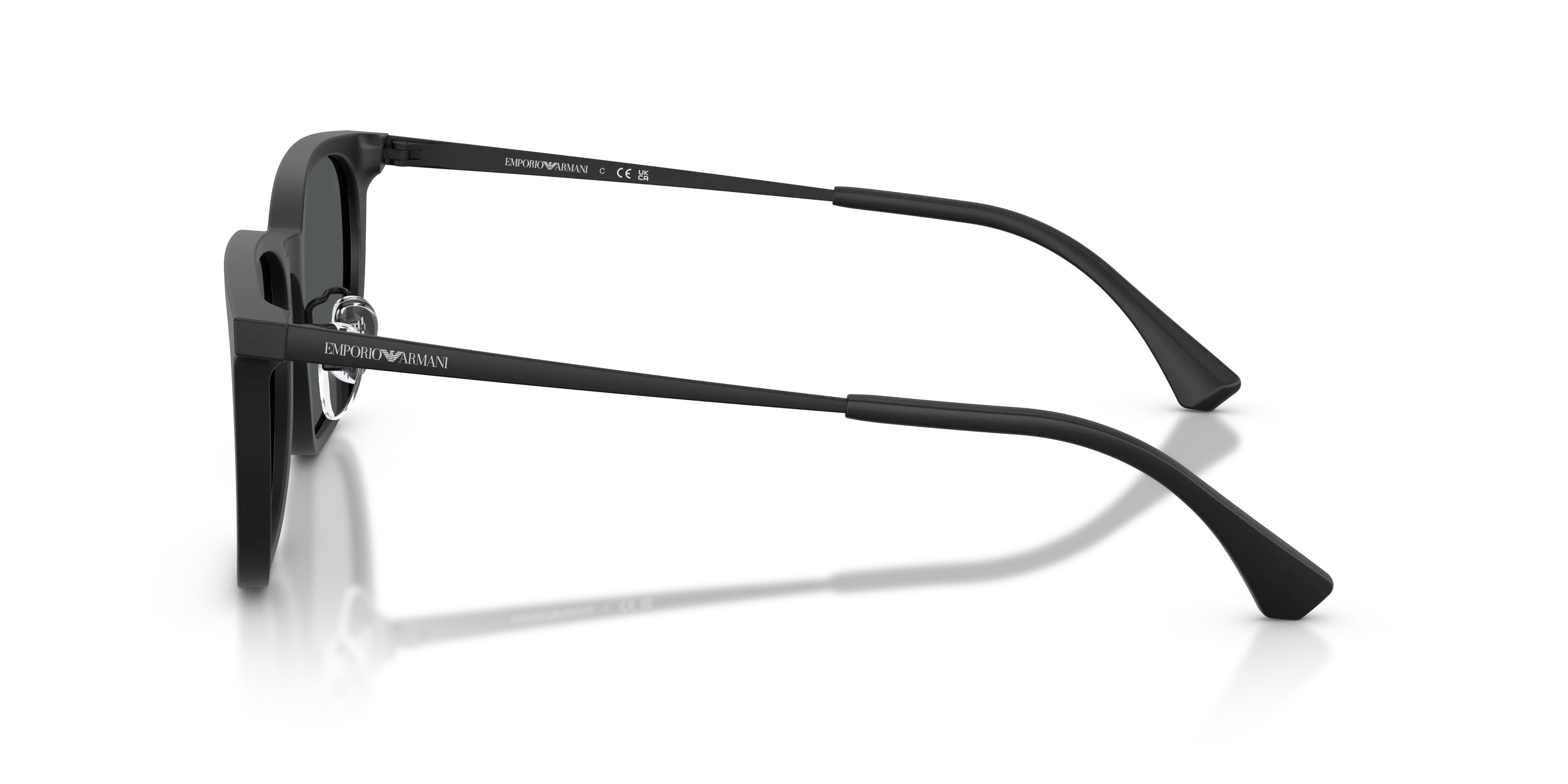 Emporio Armani EA4286D 500187 Occhiali da sole Acetato Nero Grigio Geometrica Normale - immagine 4