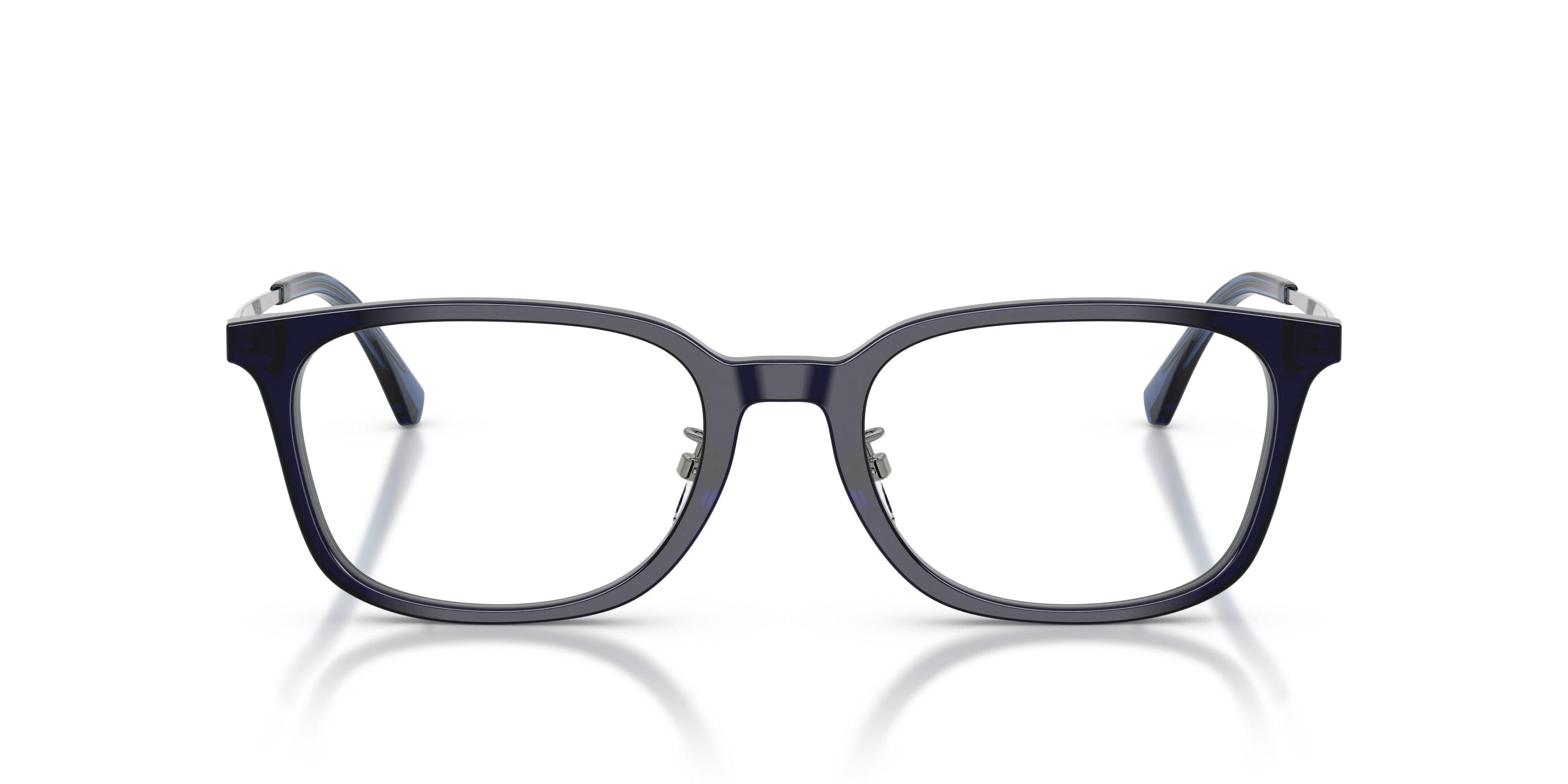 Emporio Armani EA3296D 5358 Montature da vista Acetato Blu Trasparente Geometrica Normale - immagine 3