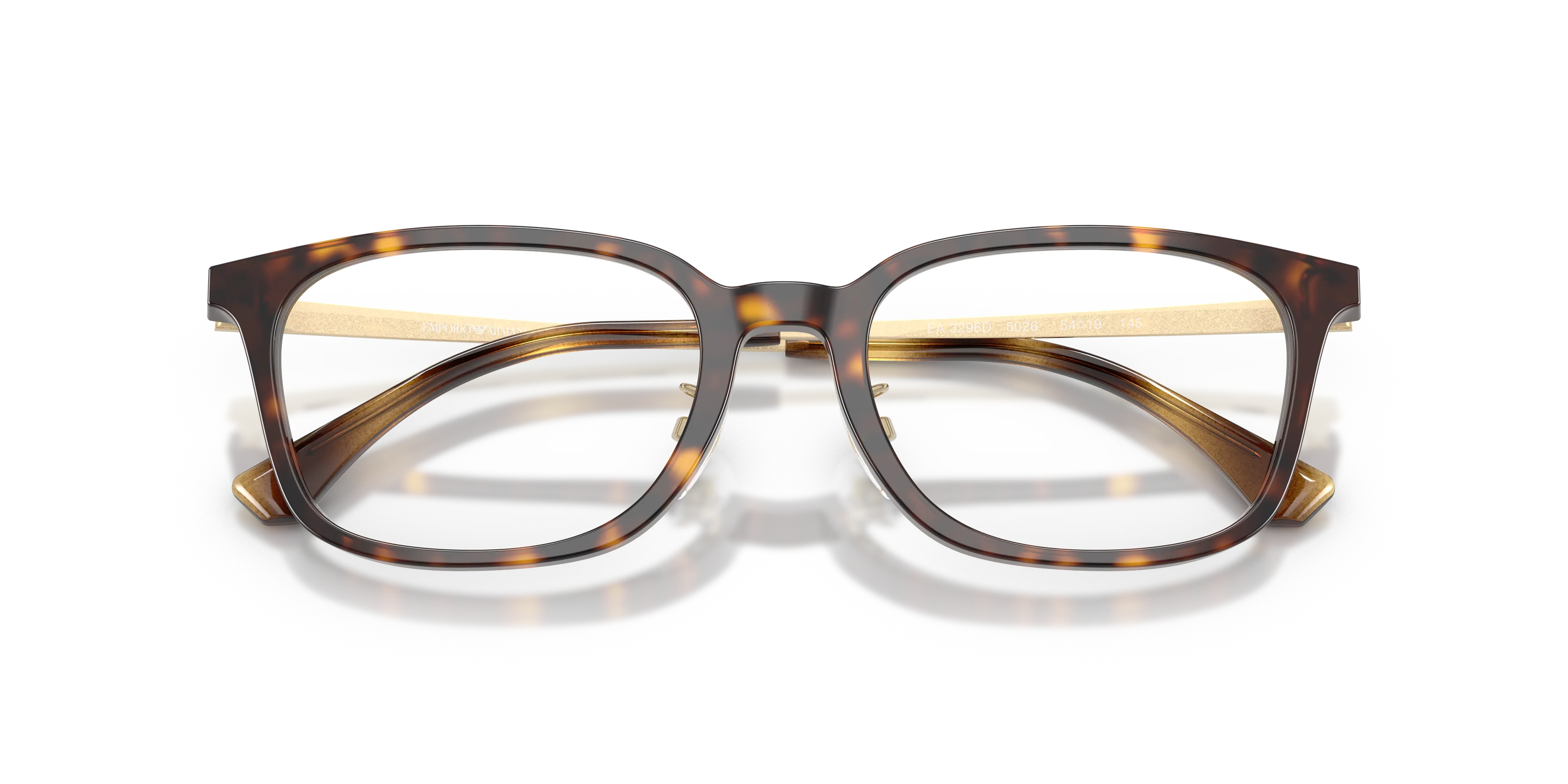 Emporio Armani EA3296D 5026 Montature da vista Acetato Tartaruga Trasparente Geometrica Normale - immagine 2