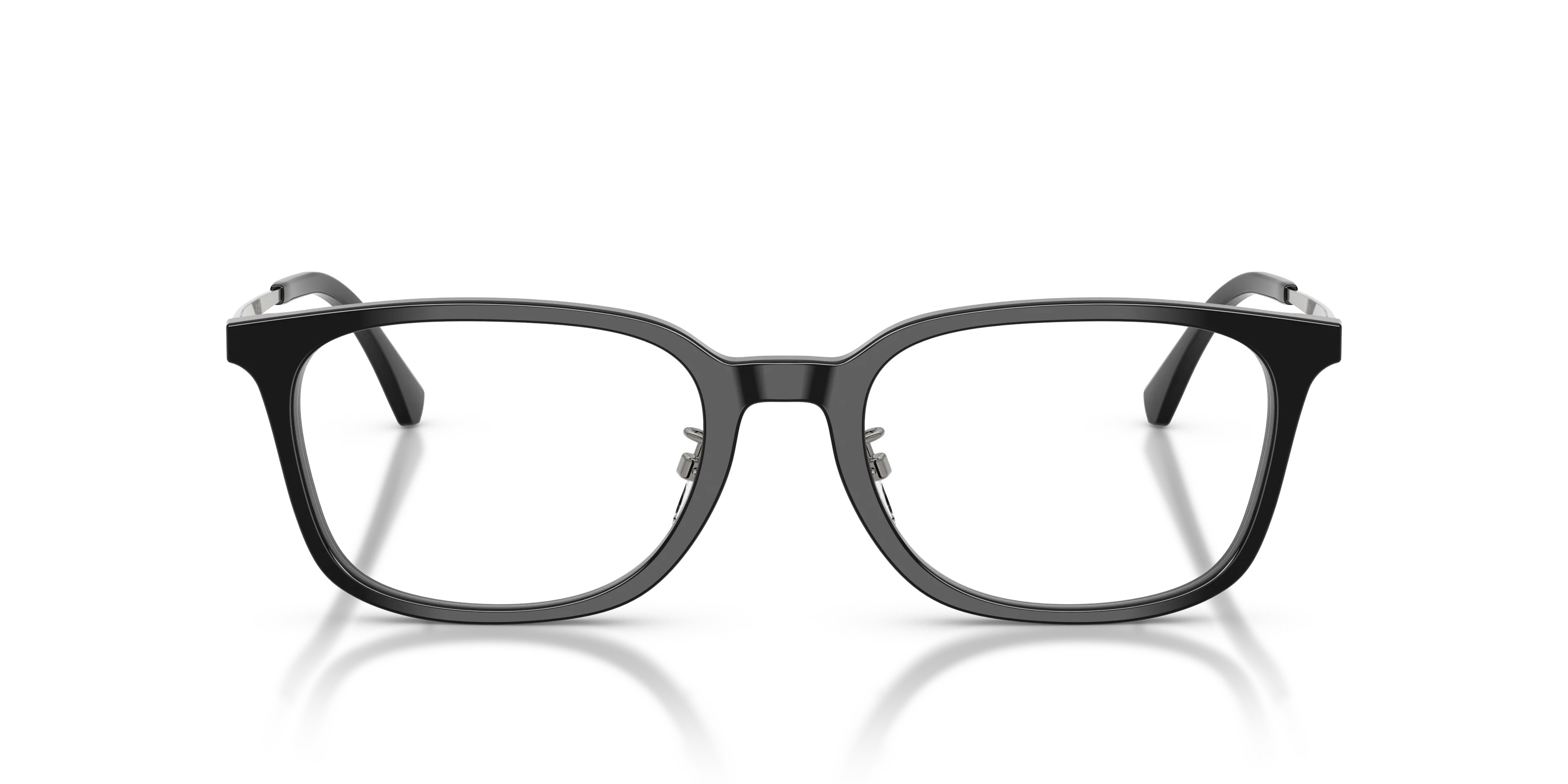 Emporio Armani EA3296D 5017 Montature da vista Acetato Nero Trasparente Geometrica Normale - immagine 3