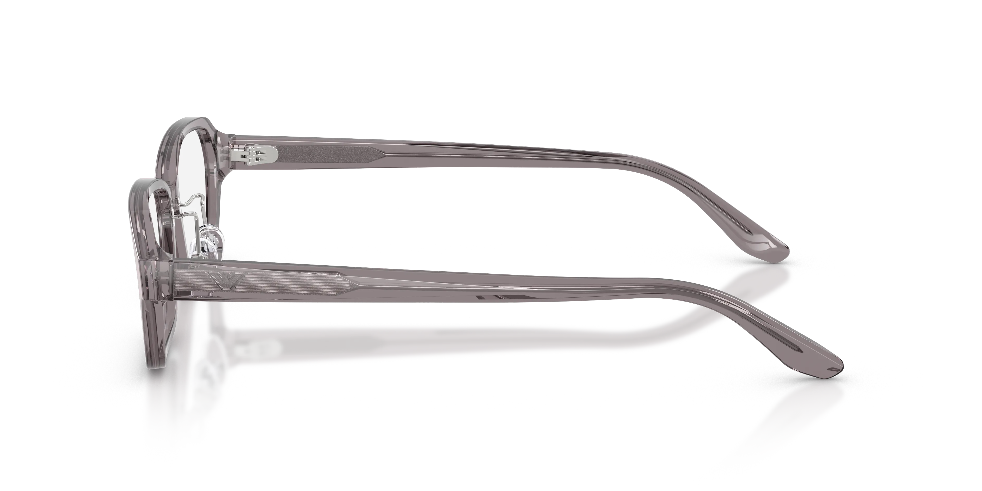 Emporio Armani EA3295D 6206 Montature da vista Acetato Grigio Trasparente Squadrata Normale - immagine 4