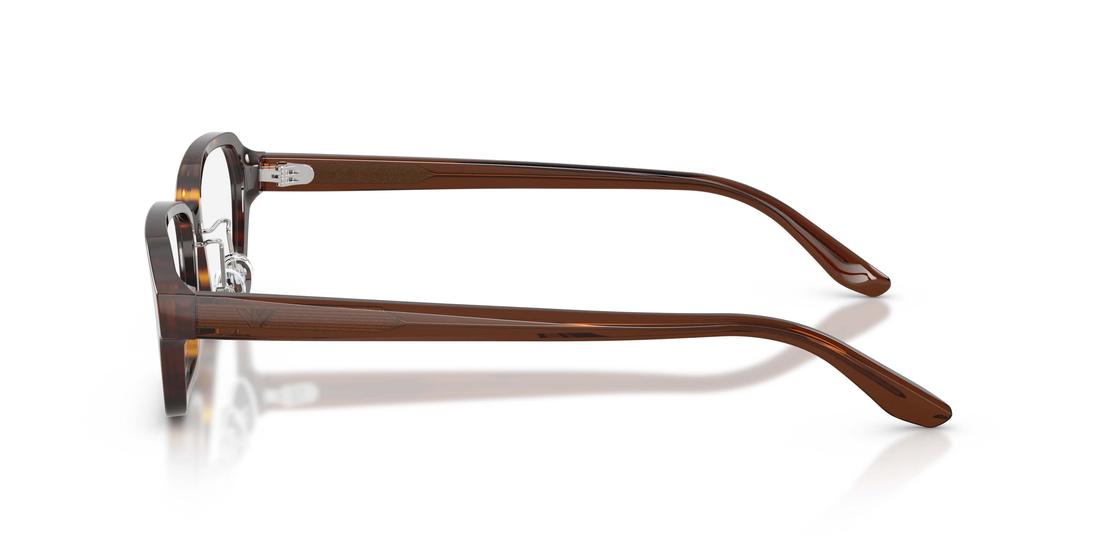Emporio Armani EA3295D 5879 Montature da vista Acetato Tartaruga Trasparente Squadrata Normale - immagine 4