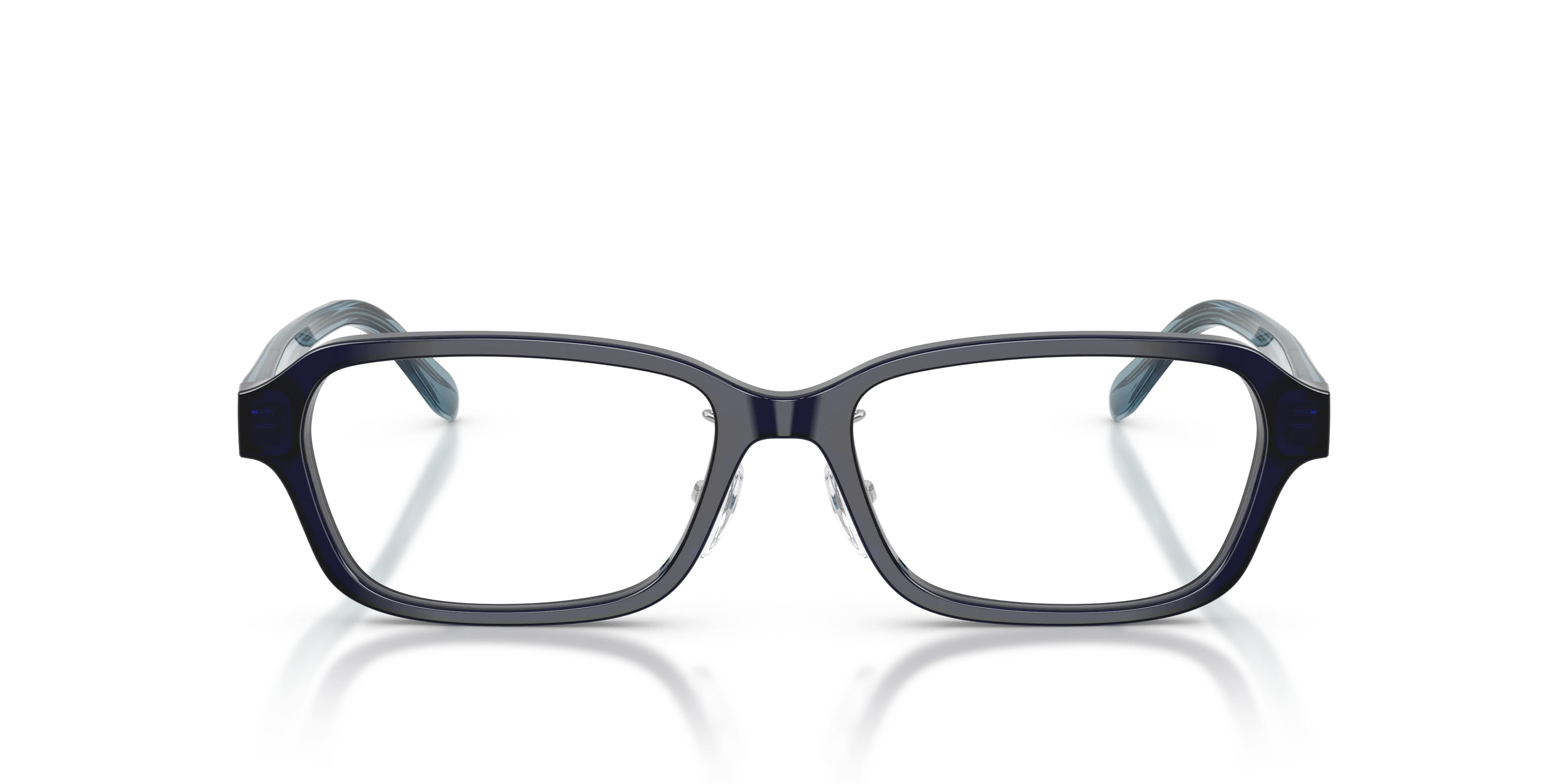 Emporio Armani EA3295D 5358 Montature da vista Acetato Blu Trasparente Squadrata Normale - immagine 3