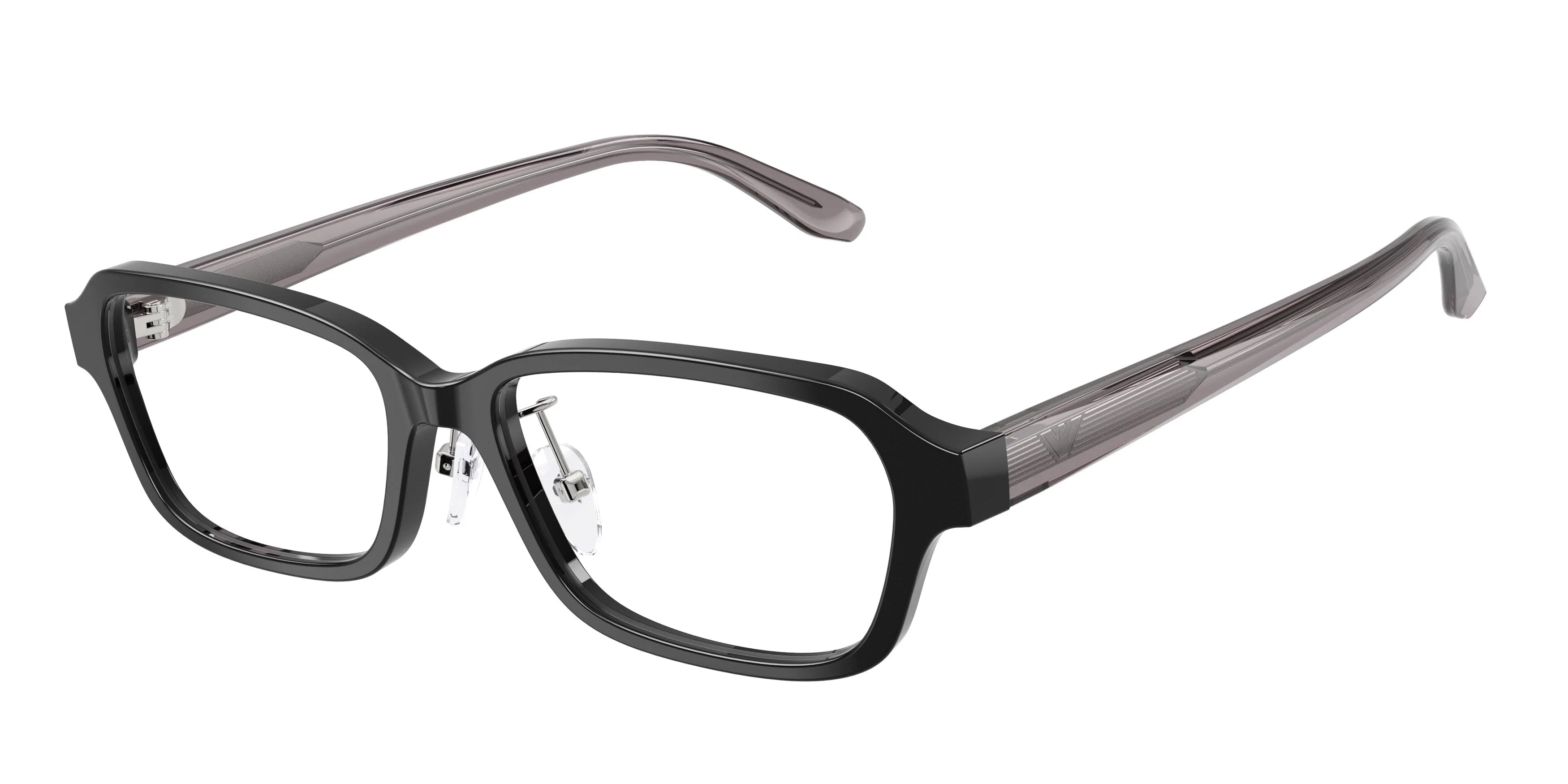 Emporio Armani EA3295D 5017 Montature da vista Acetato Nero Trasparente Squadrata Normale - immagine 1