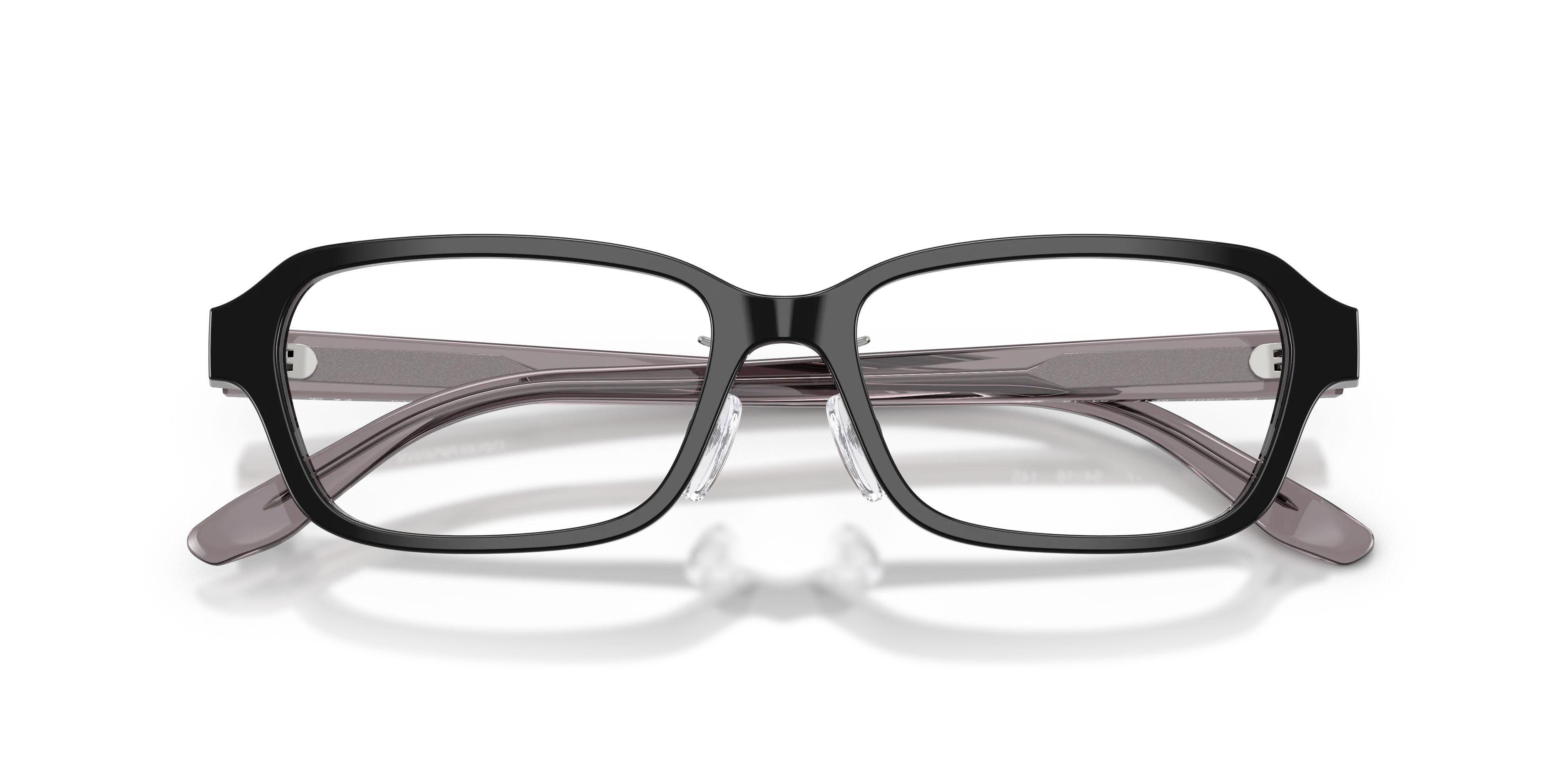 Emporio Armani EA3295D 5017 Montature da vista Acetato Nero Trasparente Squadrata Normale - immagine 2