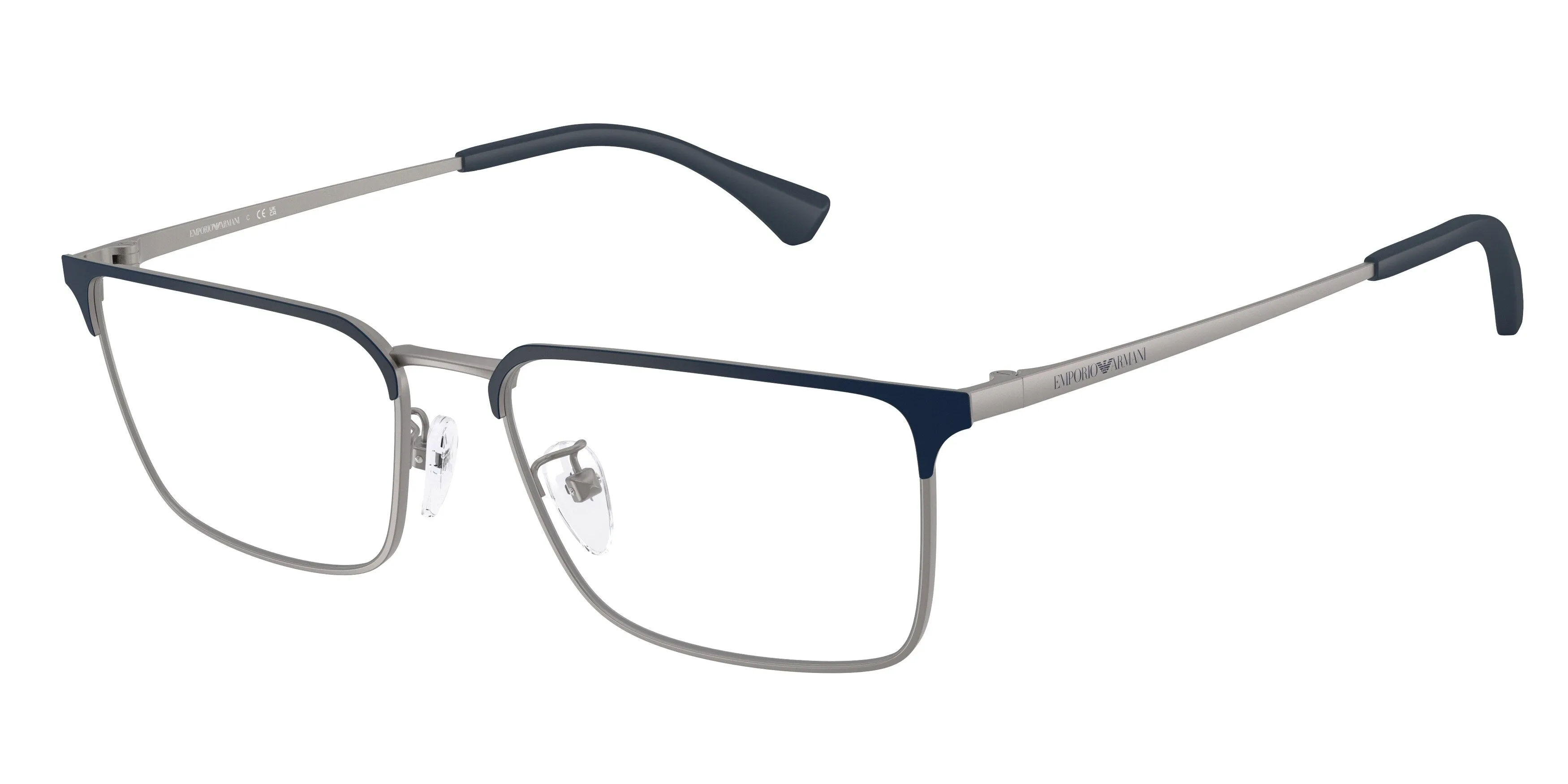 Emporio Armani EA1197D 3003 Montature da vista Metallo Blu Trasparente Squadrata Normale - immagine 1