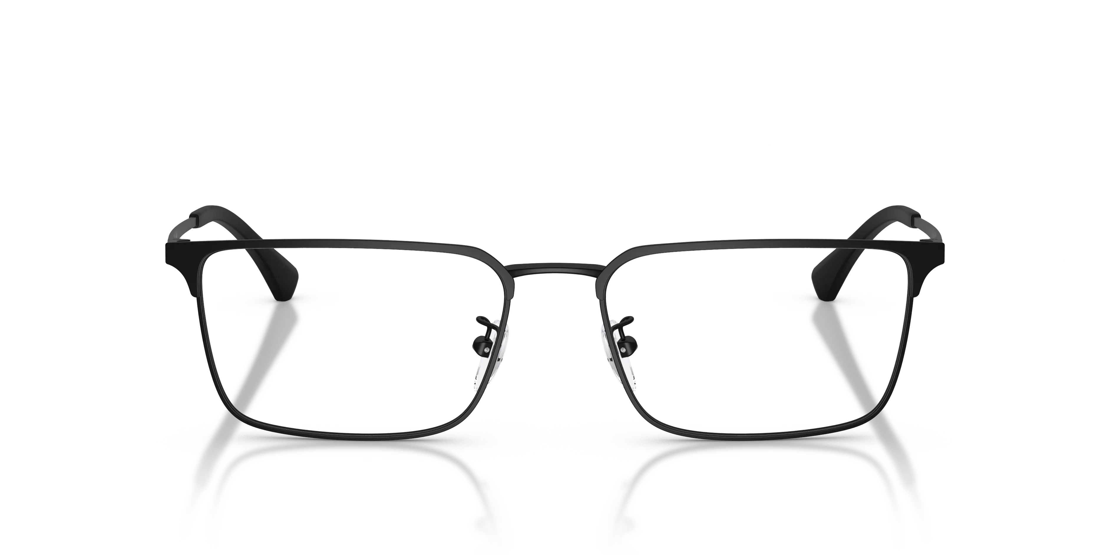 Emporio Armani EA1197D 3001 Montature da vista Metallo Nero Trasparente Squadrata Normale - immagine 3