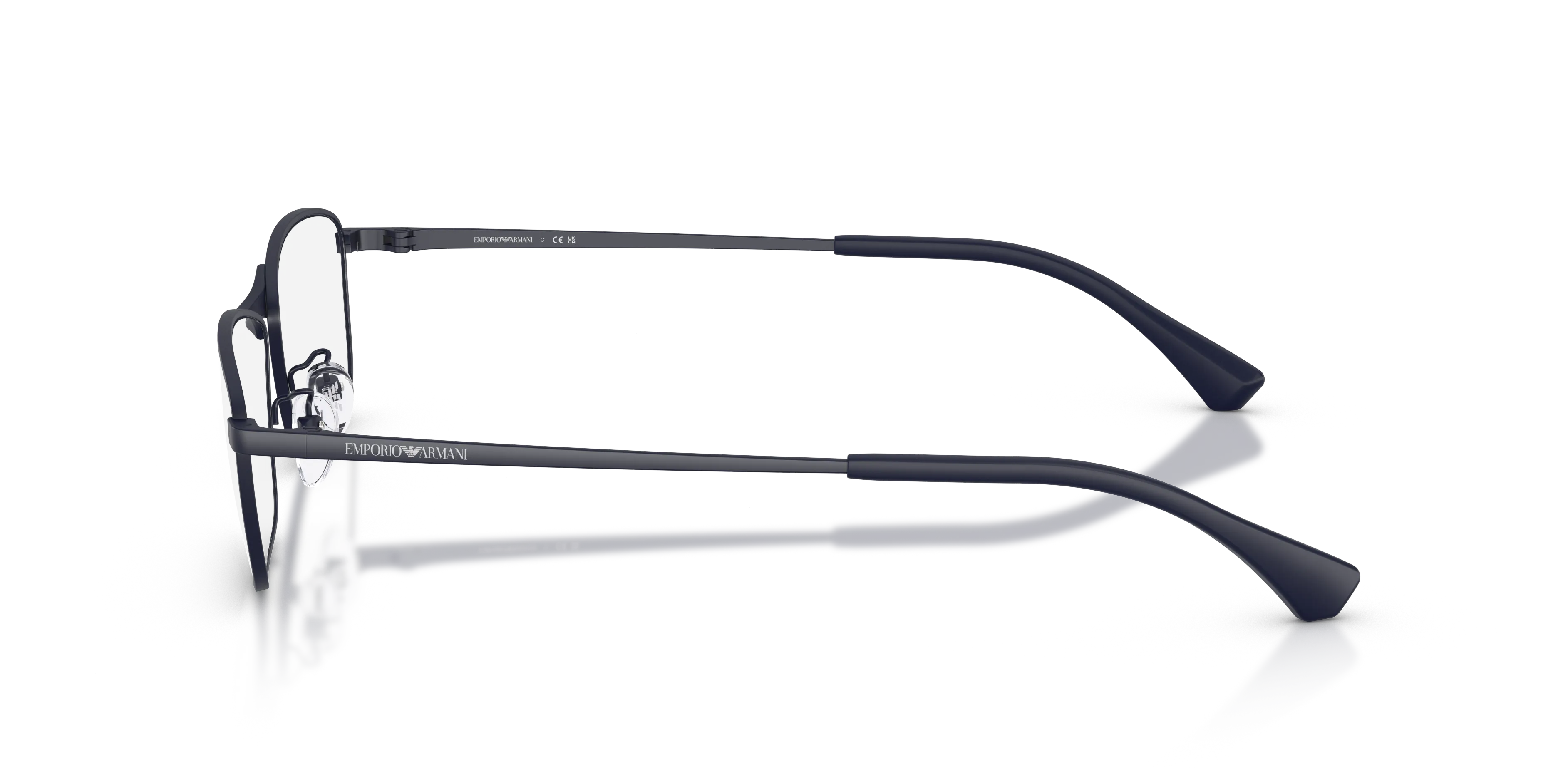 Emporio Armani EA1196D 3160 Montature da vista Metallo Blu Trasparente Geometrica Normale - immagine 4