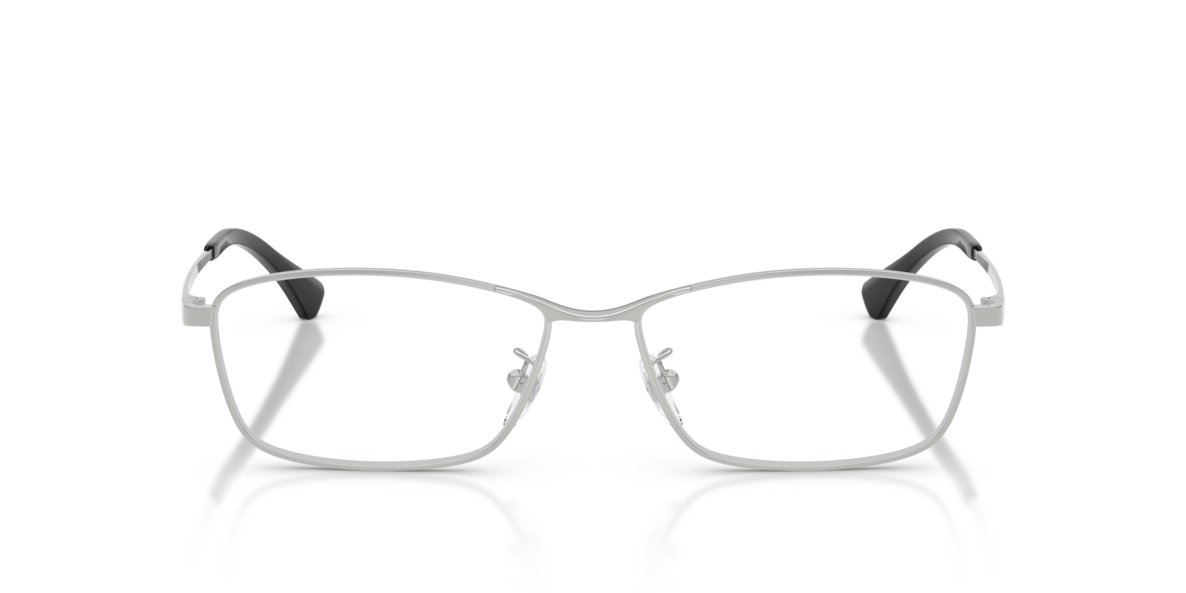 Emporio Armani EA1196D 3015 Montature da vista Metallo Argento Trasparente Geometrica Normale - immagine 3