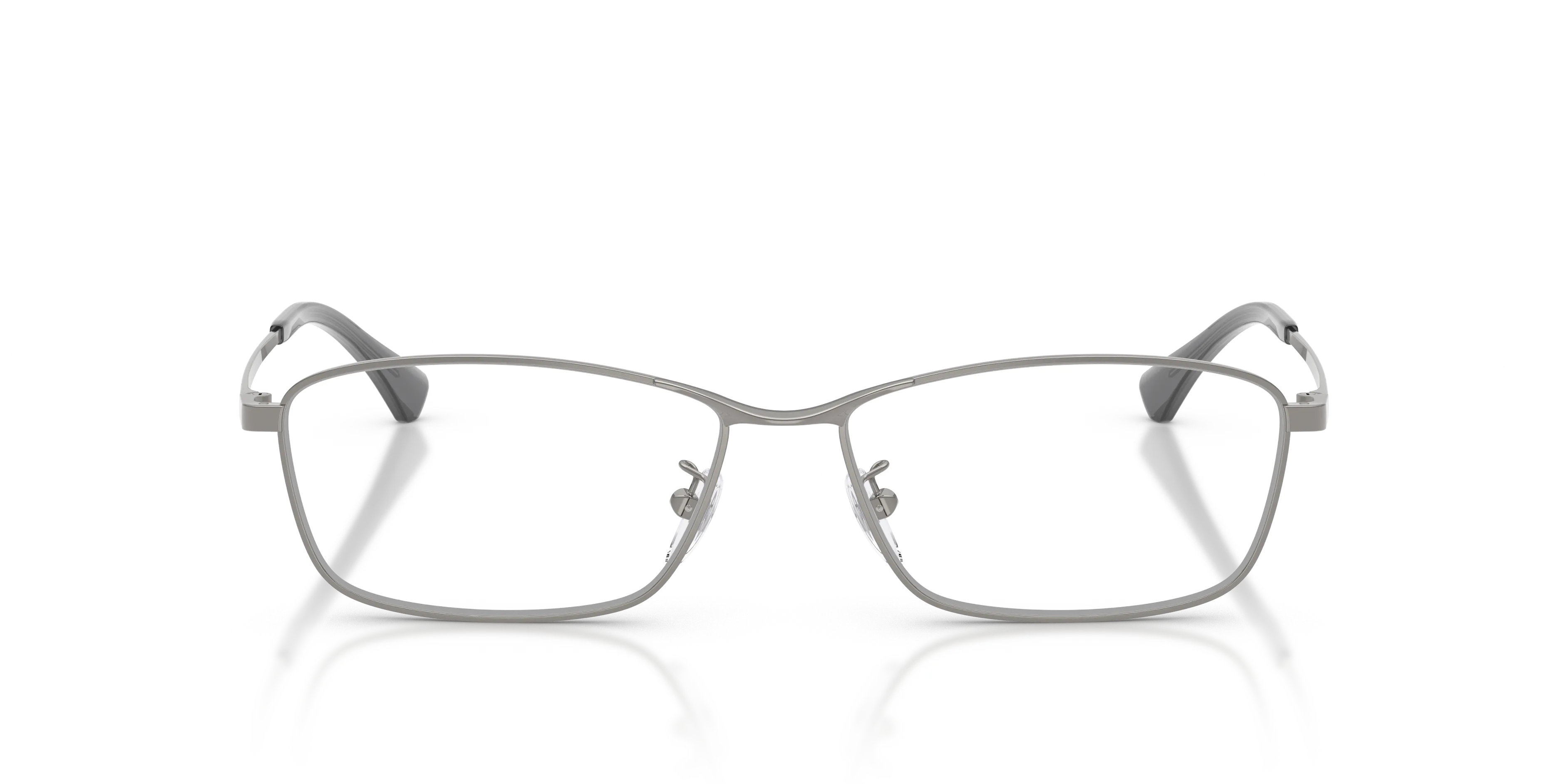 Emporio Armani EA1196D 3010 Montature da vista Metallo Grigio Trasparente Geometrica Normale - immagine 3