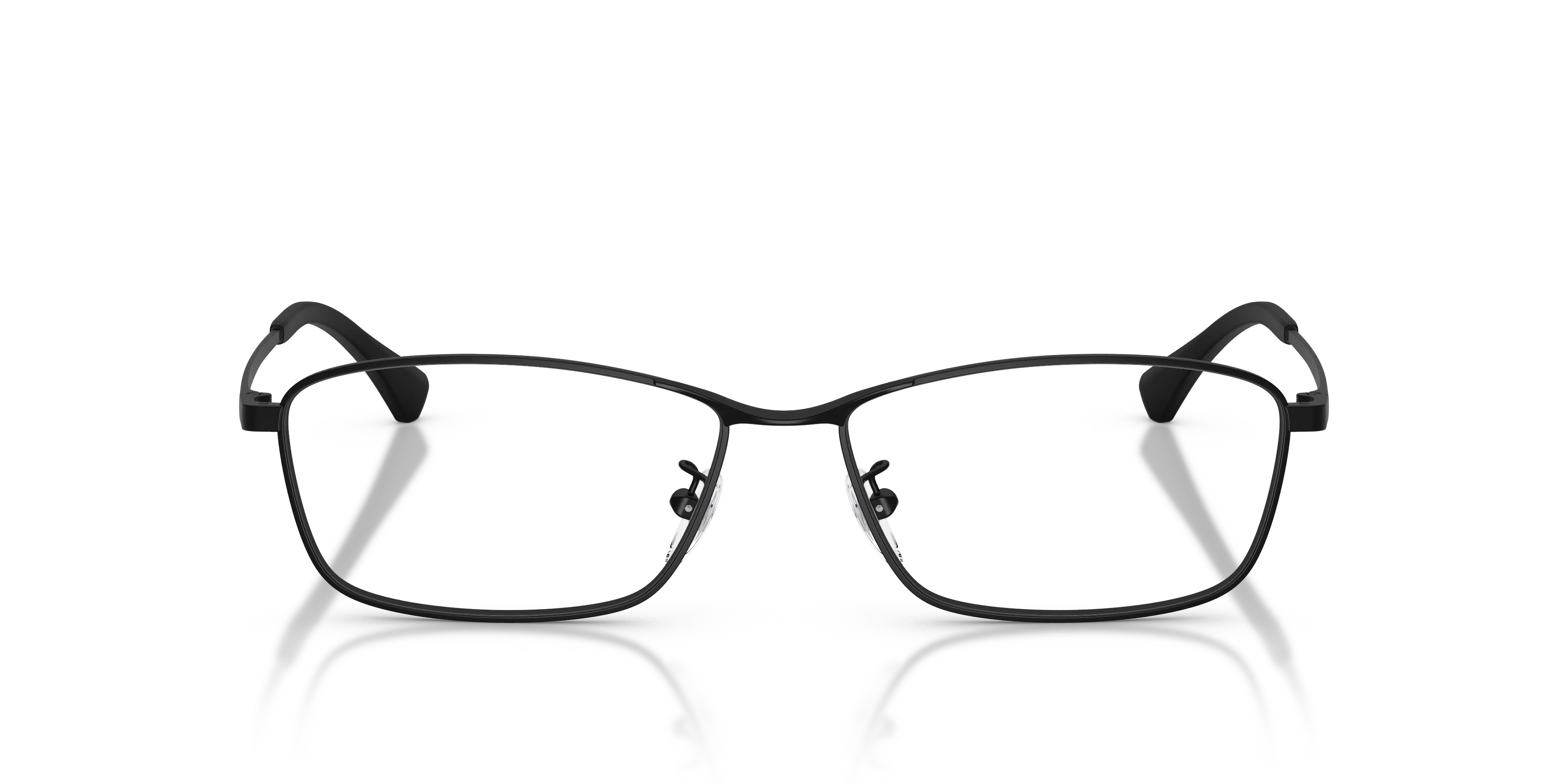 Emporio Armani EA1196D 3001 Montature da vista Metallo Nero Trasparente Geometrica Normale - immagine 3