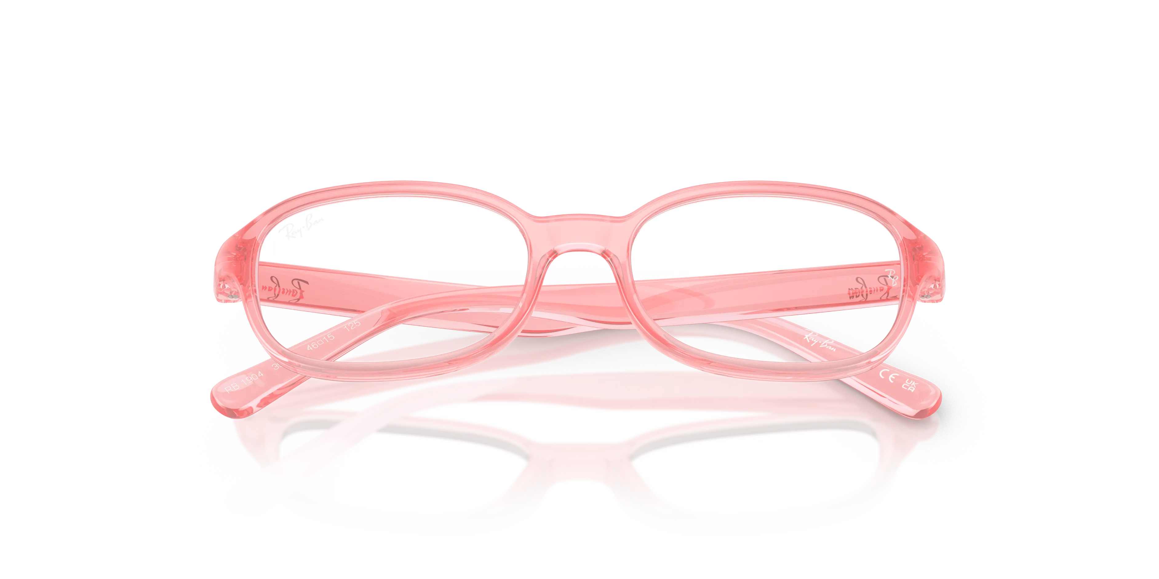 Ray - Ban RY1904 3982 Montature da vista Iniettato Rosa Trasparente Pillow Normale - immagine 2