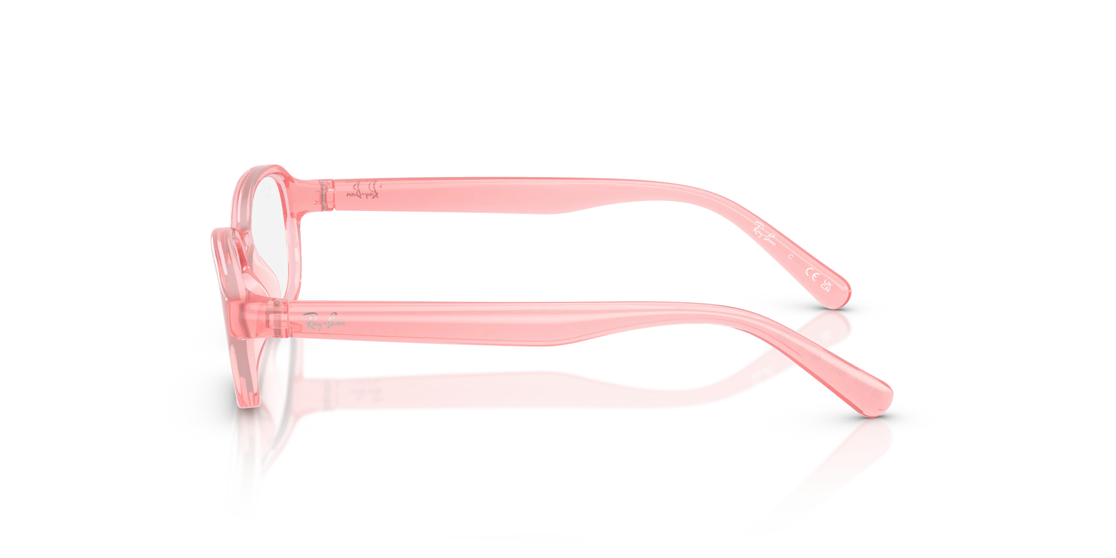 Ray - Ban RY1904 3982 Montature da vista Iniettato Rosa Trasparente Pillow Normale - immagine 4