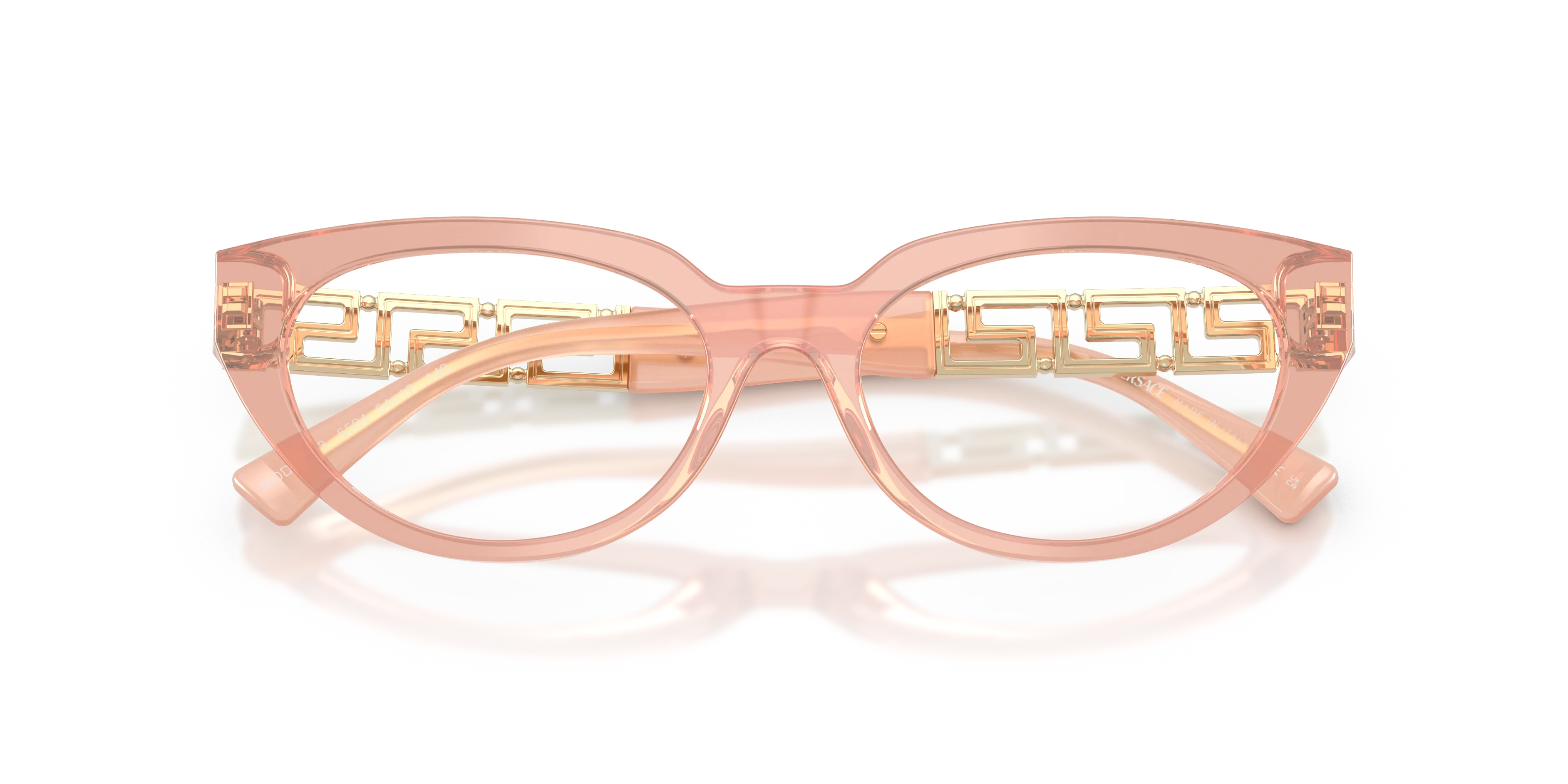 Versace VE3383 5524 Montature da vista Acetato Grigio Trasparente Cat Eye Normale - immagine 2