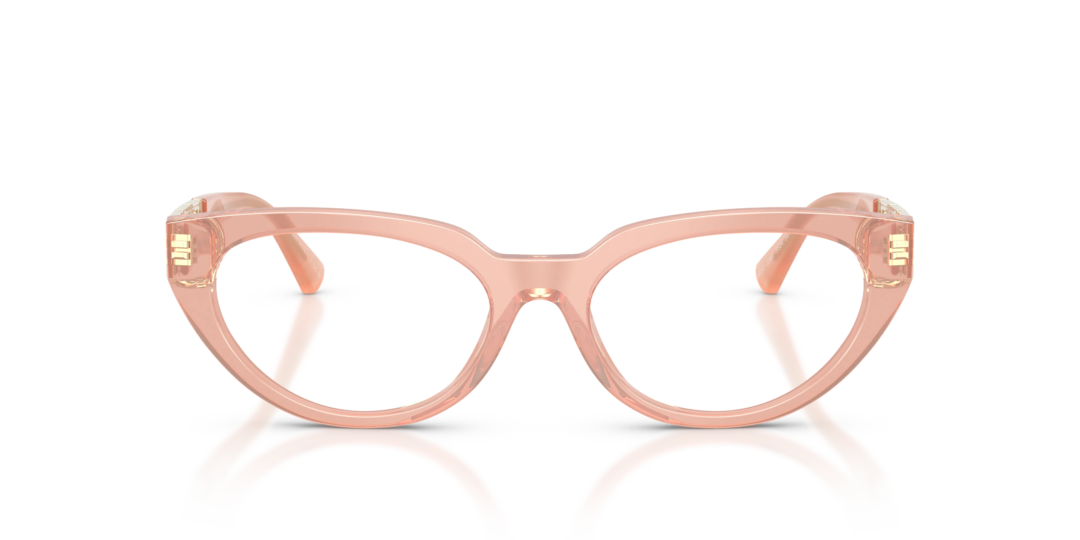Versace VE3383 5524 Montature da vista Acetato Grigio Trasparente Cat Eye Normale - immagine 3