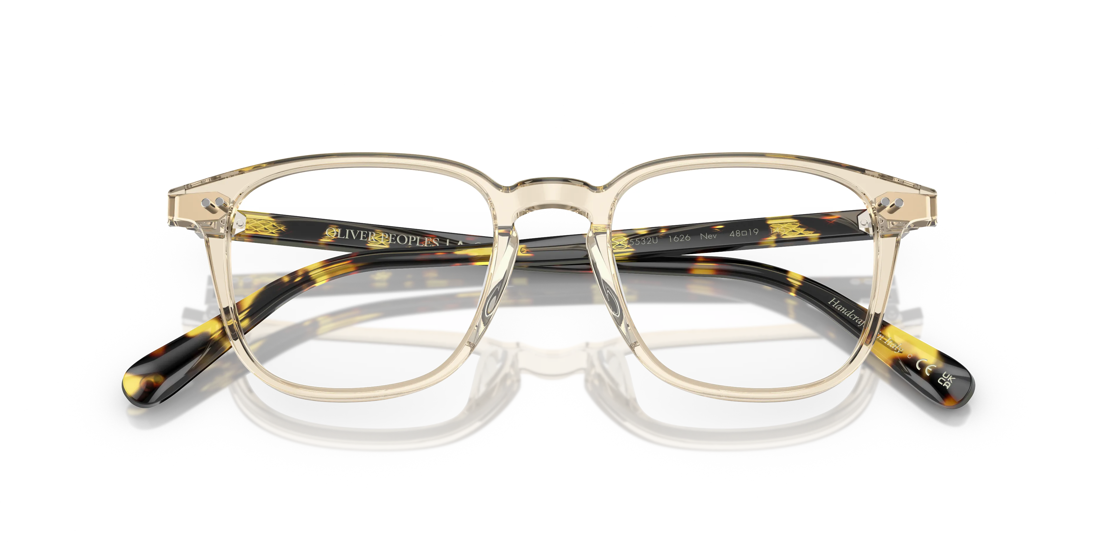 Oliver Peoples OV5532U NEV 1626 Montature da vista Acetato Arancione Trasparente Pillow Normale - immagine 2