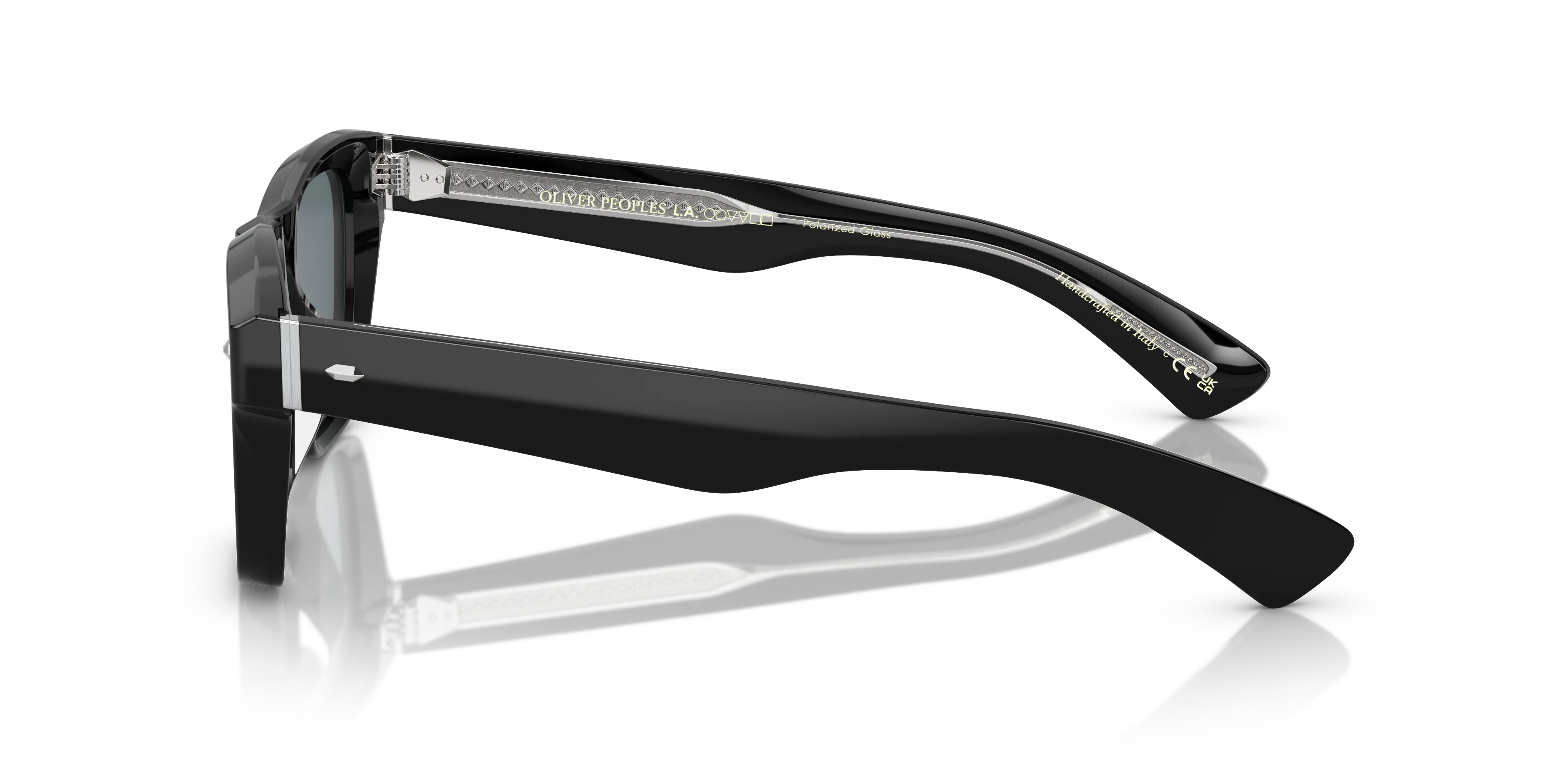 Oliver Peoples OV5522SU OLIVER SIXTIES SUN 14923R Occhiali da sole Acetato Nero Blu Pillow Polarizzata - immagine 4