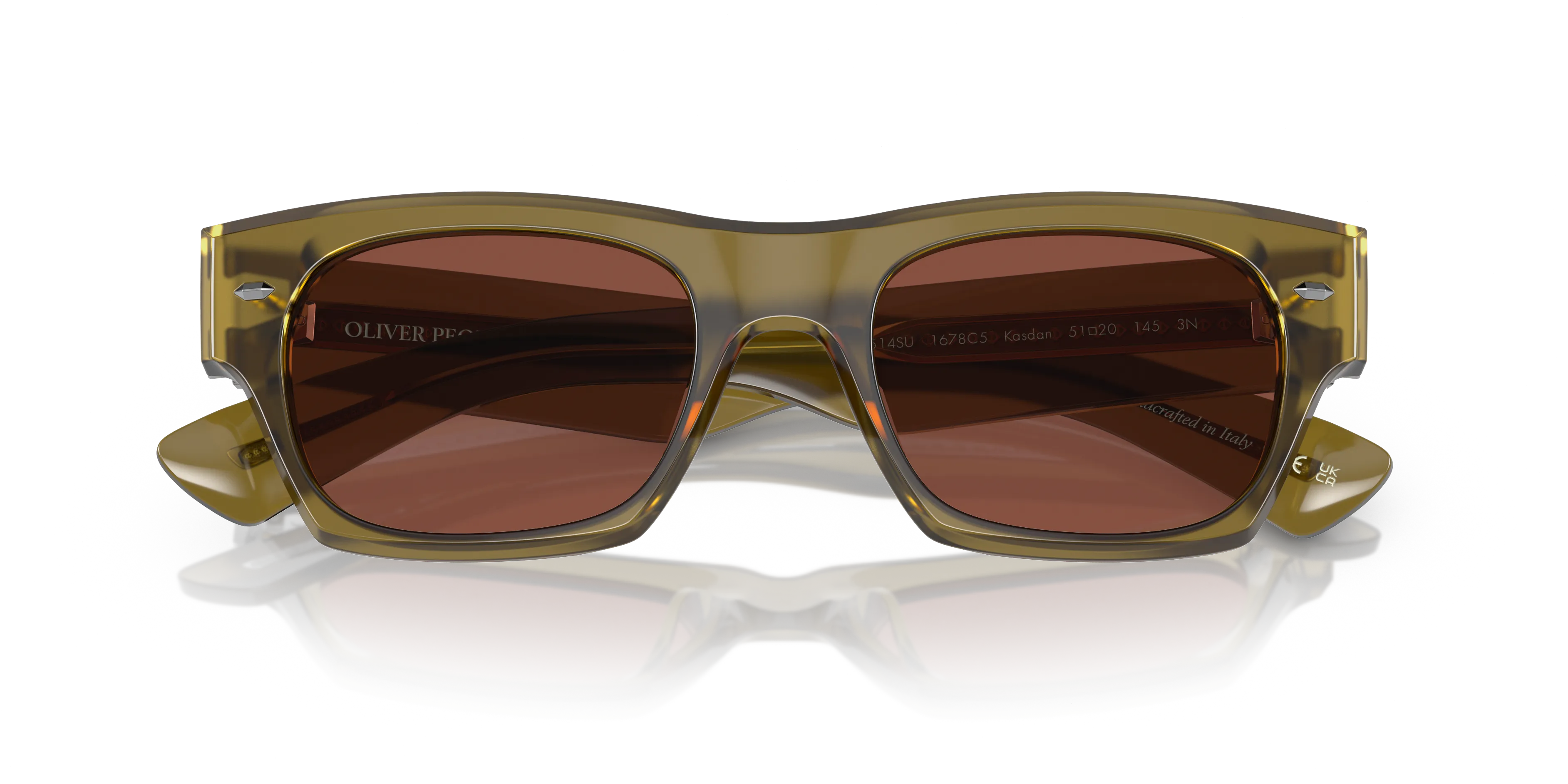 Oliver Peoples OV5514SU KASDAN 1678C5 Occhiali da sole Acetato Verde Bordeaux Squadrata Normale - immagine 2