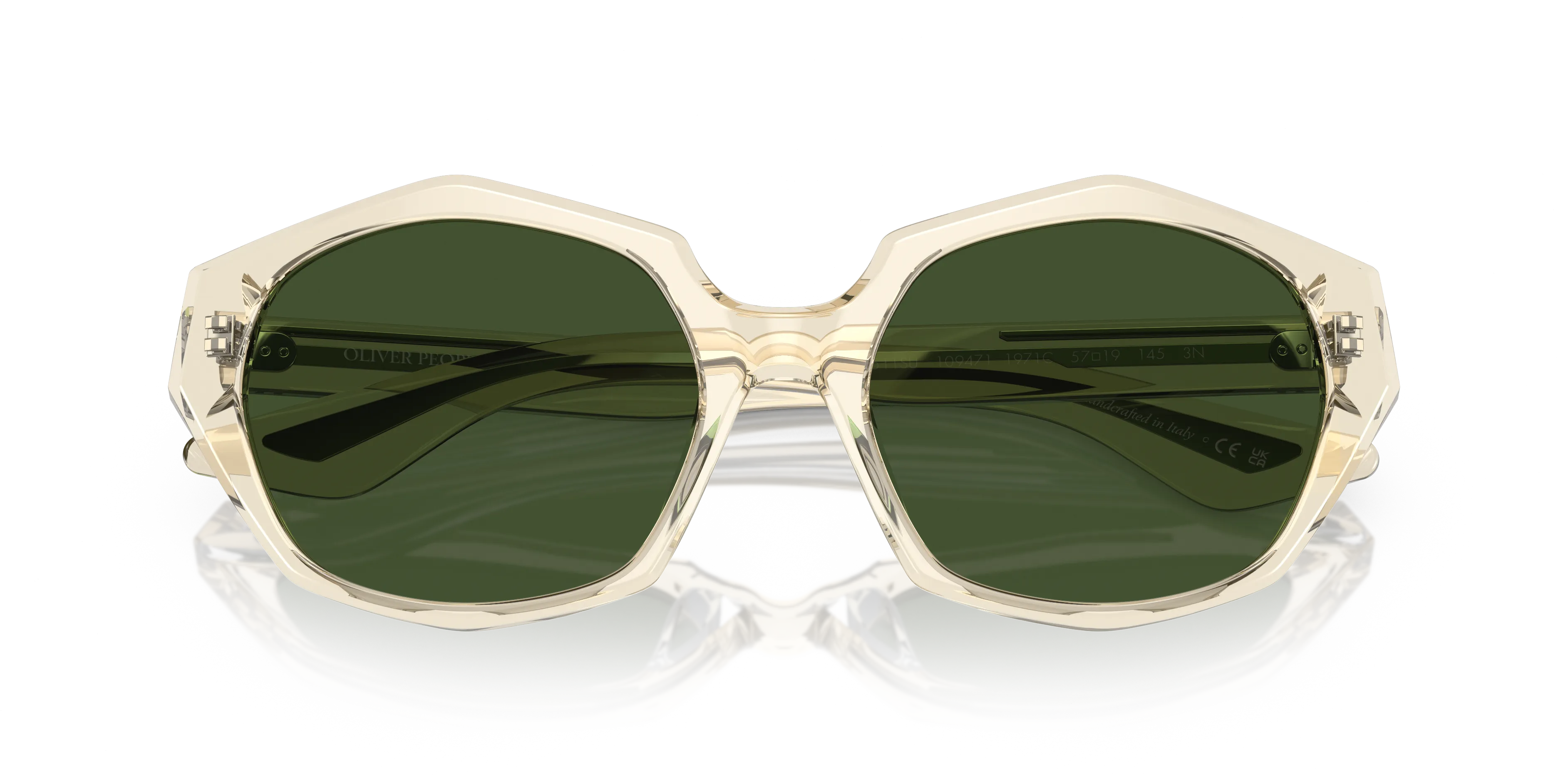 Oliver Peoples OV5511SU 1971C 109471 Occhiali da sole Acetato Giallo Verde Cat Eye Normale - immagine 2