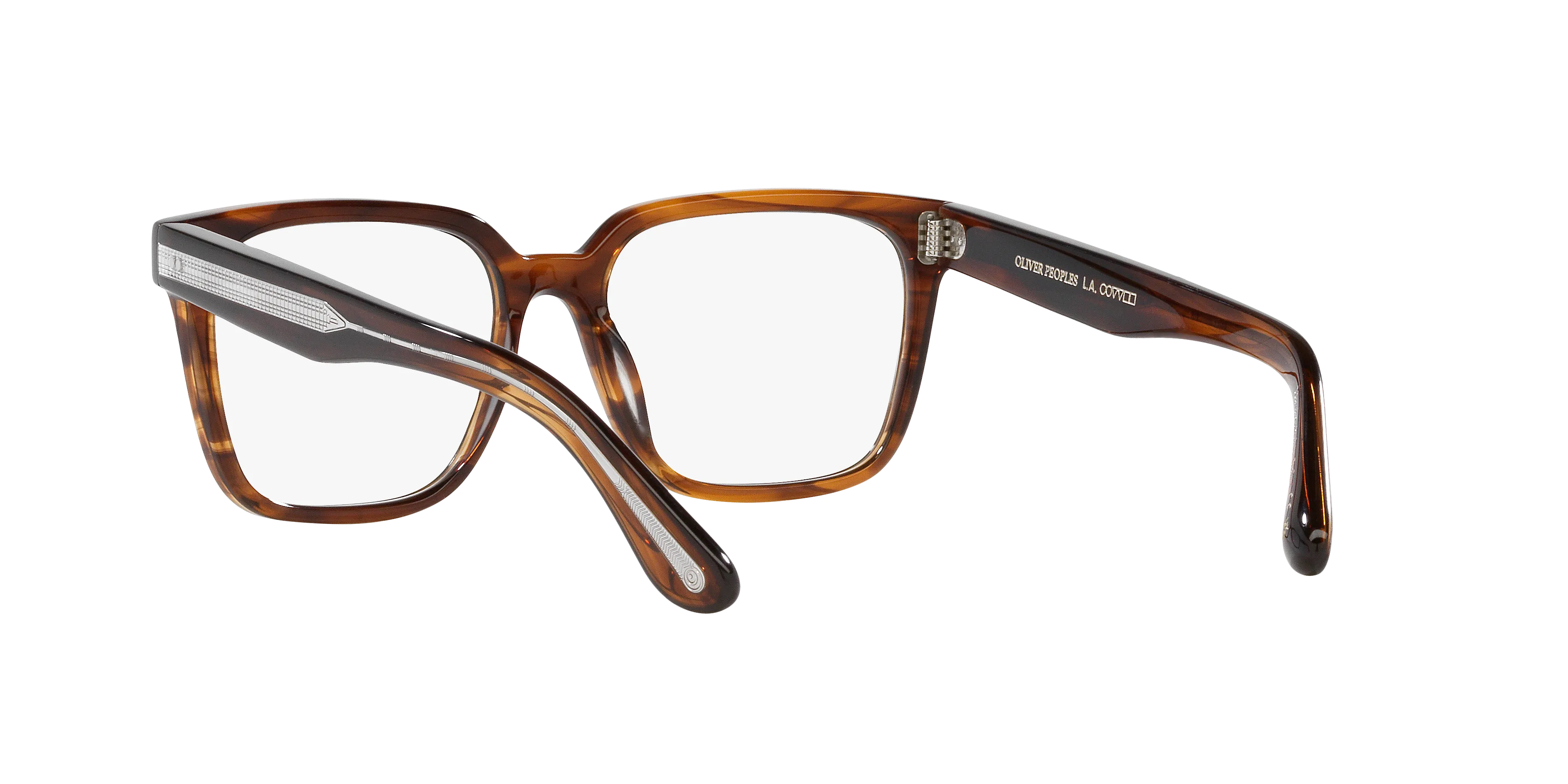 Oliver Peoples OV5502U PARCELL 1724 Montature da vista Acetato Marrone Trasparente Squadrata Normale - immagine 4