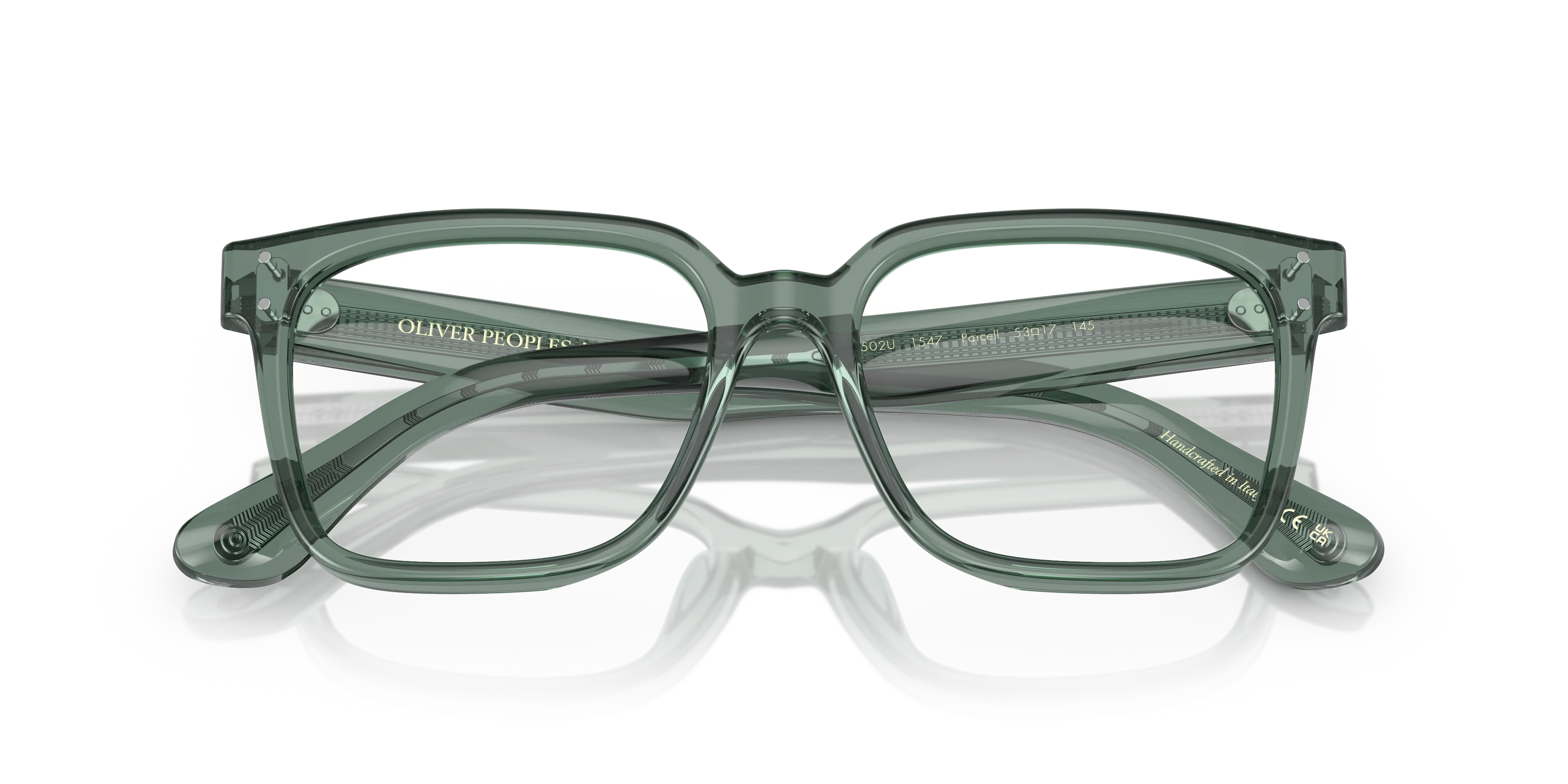 Oliver Peoples OV5502U PARCELL 1547 Montature da vista Acetato Verde Trasparente Squadrata Normale - immagine 2