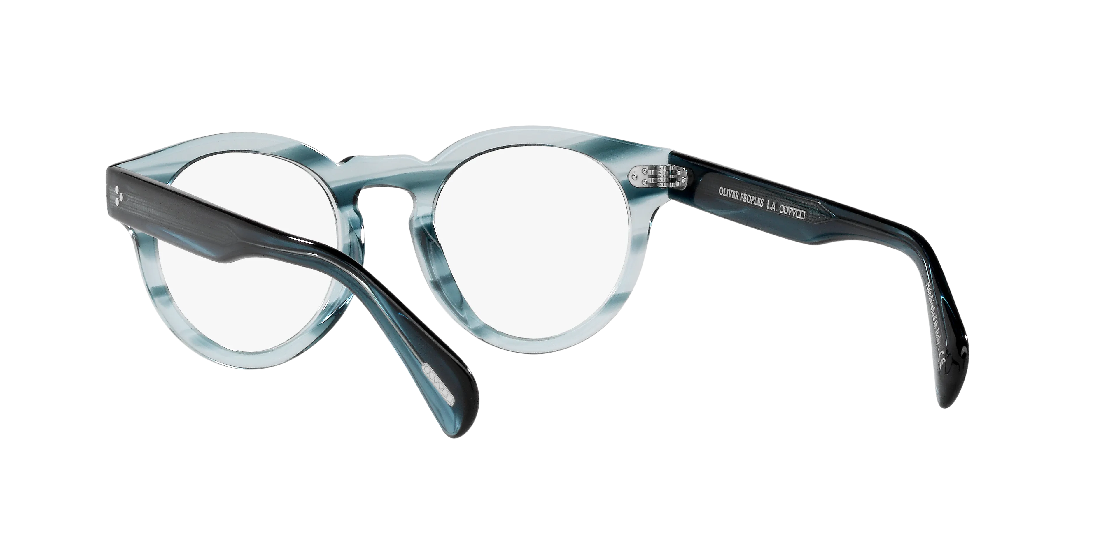 Oliver Peoples OV5475U ROSDEN 1704 Montature da vista Acetato Blu Trasparente Rotonda Normale - immagine 4