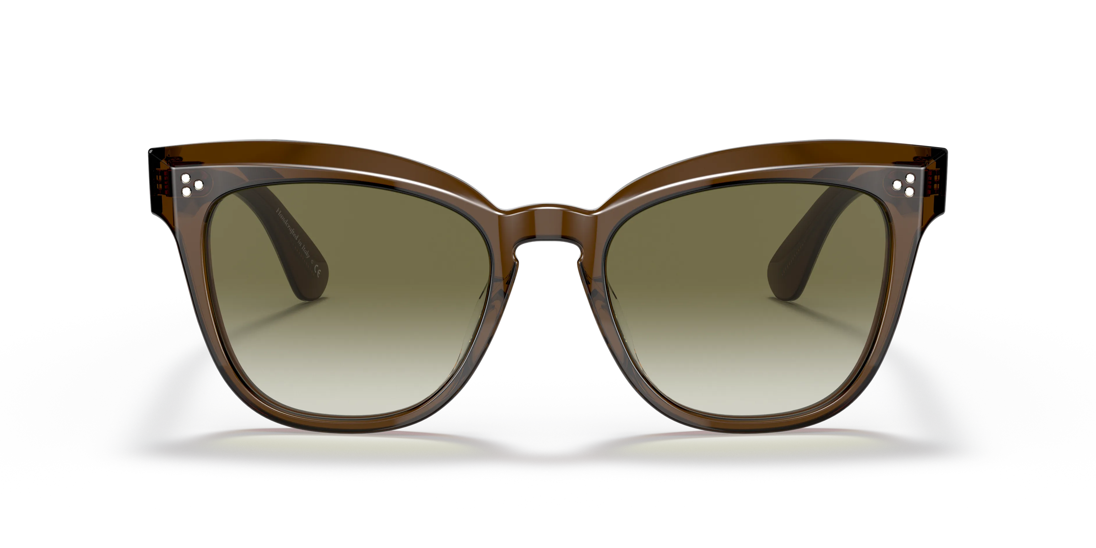 Oliver Peoples OV5372SU MARIANELA 16258E Occhiali da sole Acetato Marrone Verde Farfalla Normale Sfumato - immagine 3