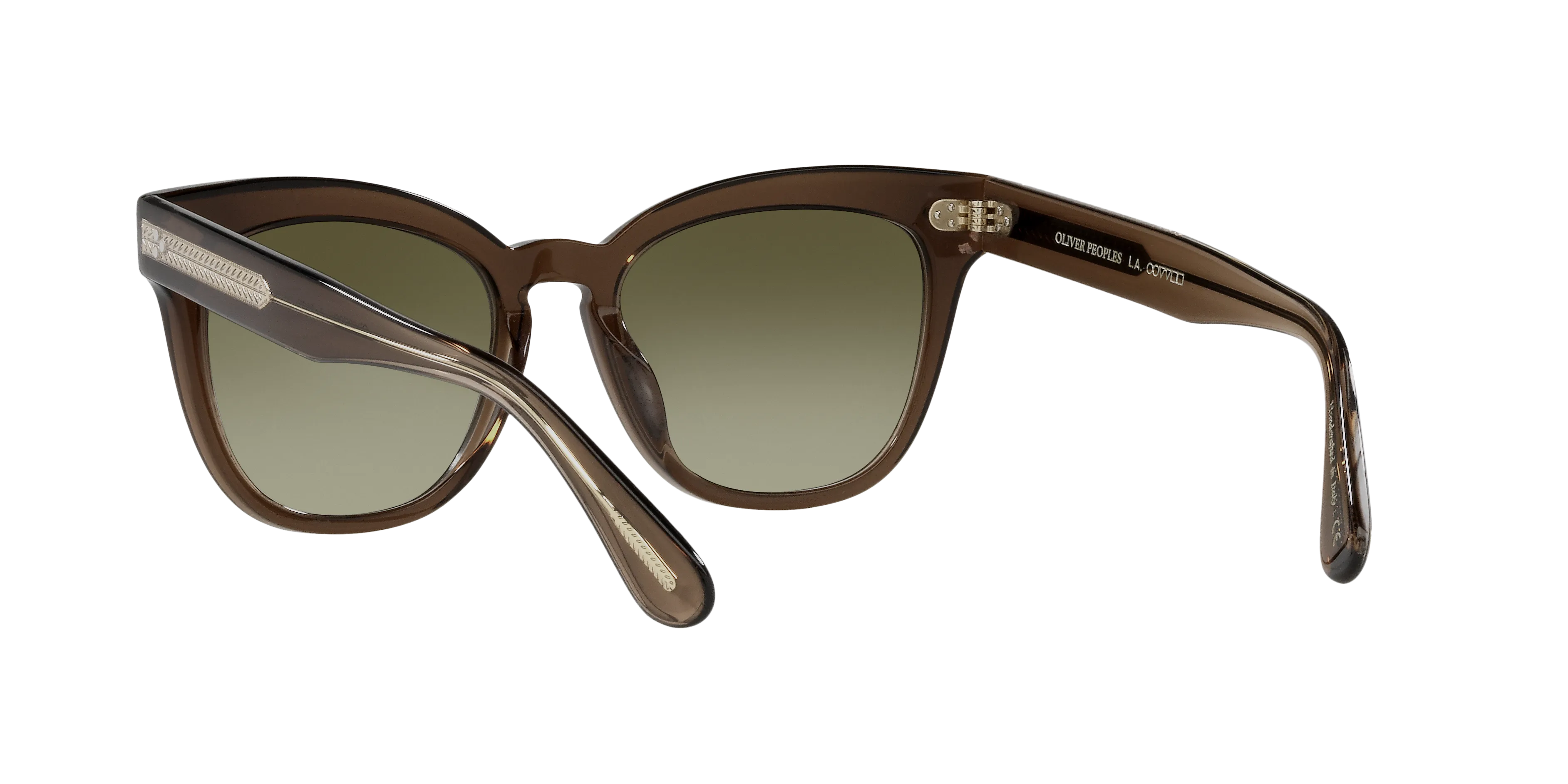 Oliver Peoples OV5372SU MARIANELA 16258E Occhiali da sole Acetato Marrone Verde Farfalla Normale Sfumato - immagine 4