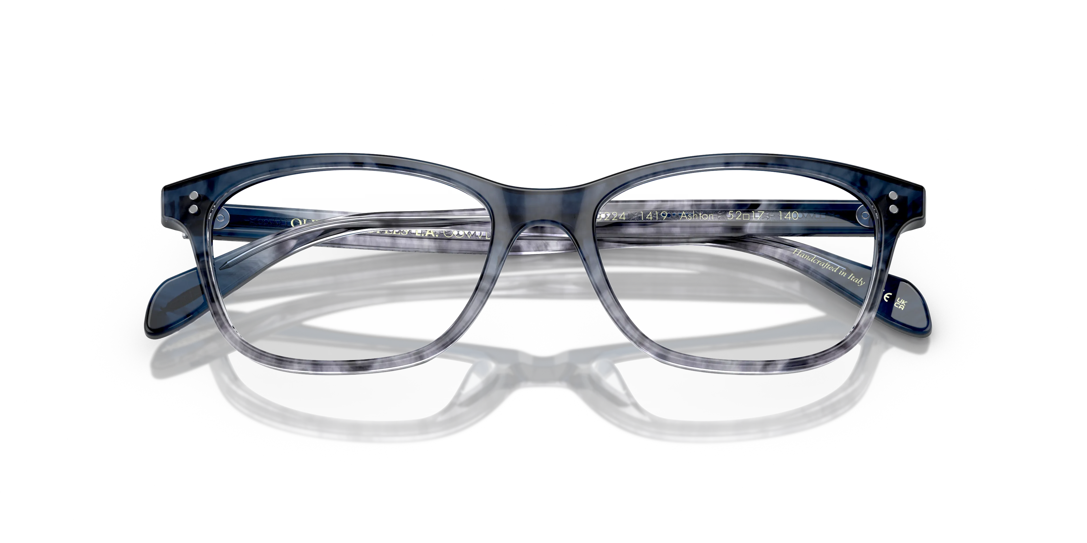 Oliver Peoples OV5224 ASHTON 1419 Montature da vista Acetato Blu Trasparente Squadrata Normale - immagine 2