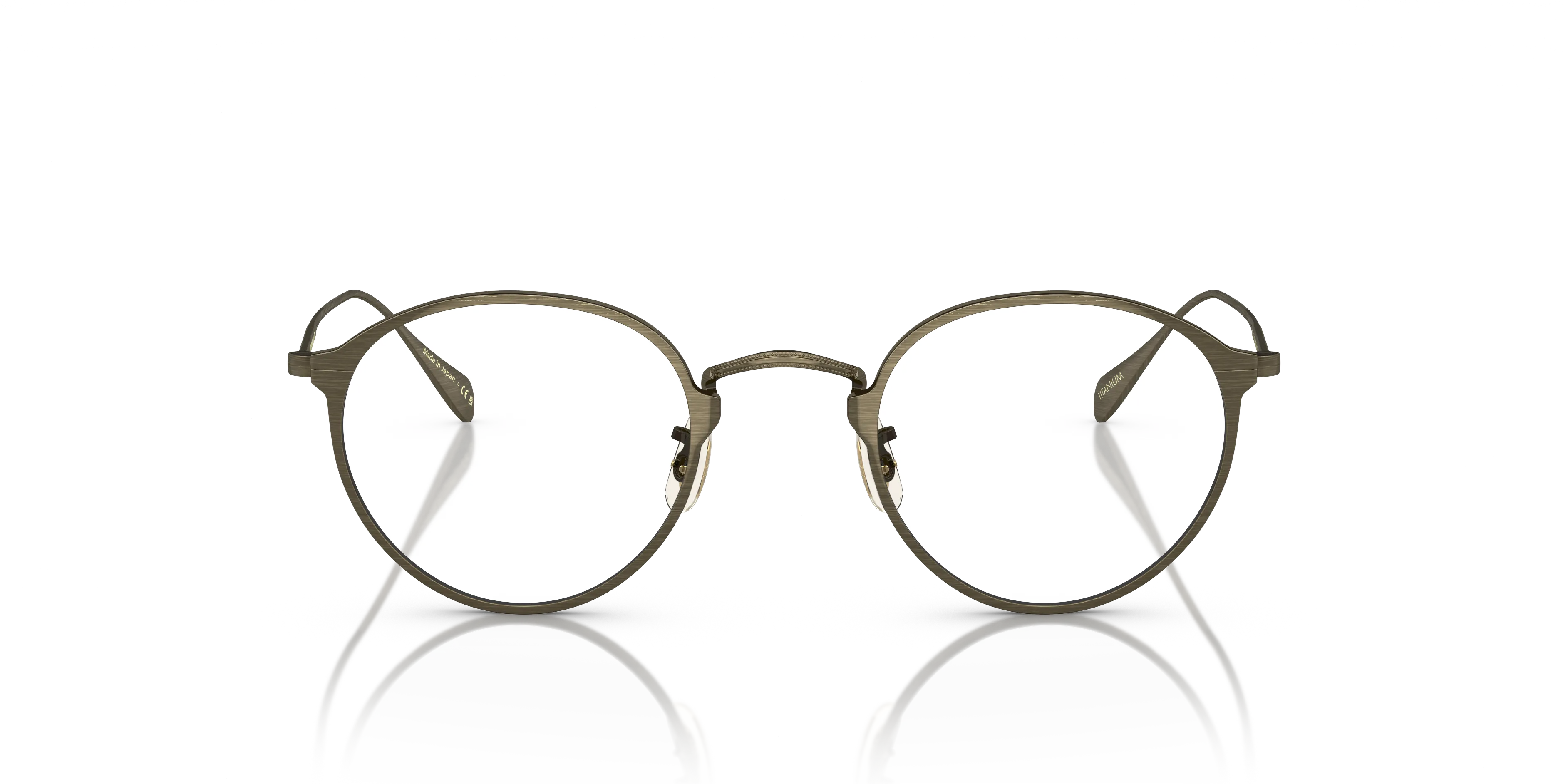 Oliver Peoples OV1144T DAWSON 5284 Montature da vista Titanio Oro Trasparente Rotonda Normale - immagine 3