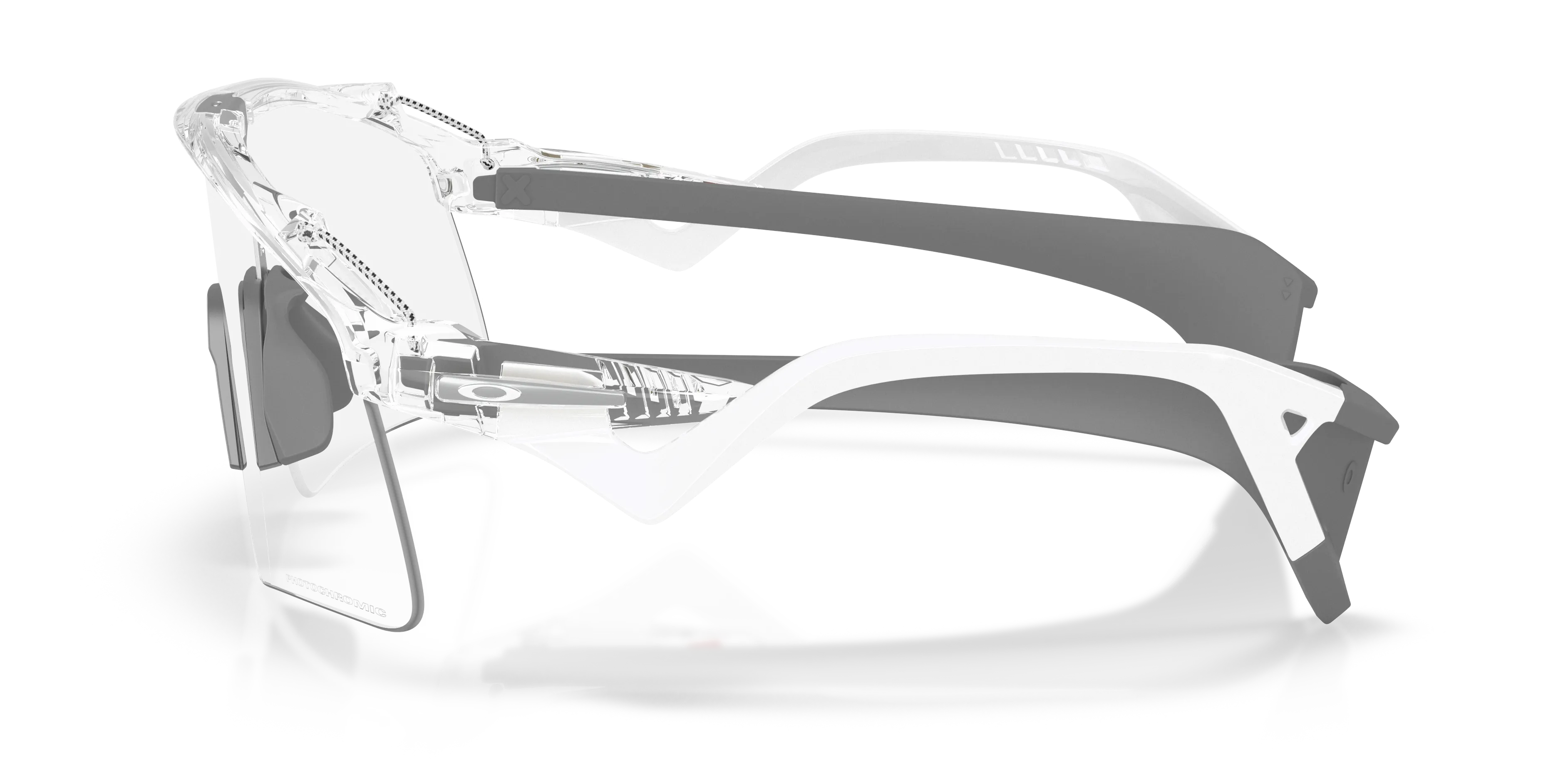 Oakley OO9519 STUNT WING 951906 Occhiali da sole O_Matter Trasparente Grigio Squadrata Fotocromatiche - immagine 4