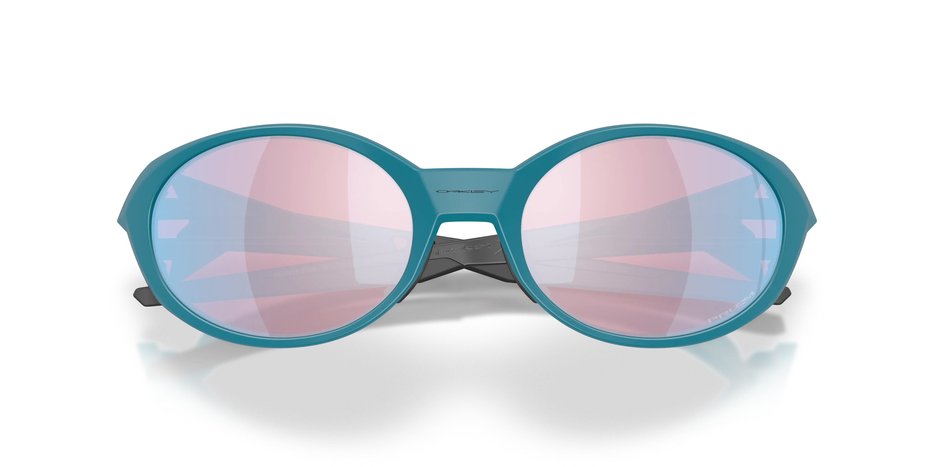 Oakley OO9438 EYEJACKET REDUX 943830 Occhiali da sole O_Matter Blu Rosso Squadrata Normale - immagine 2