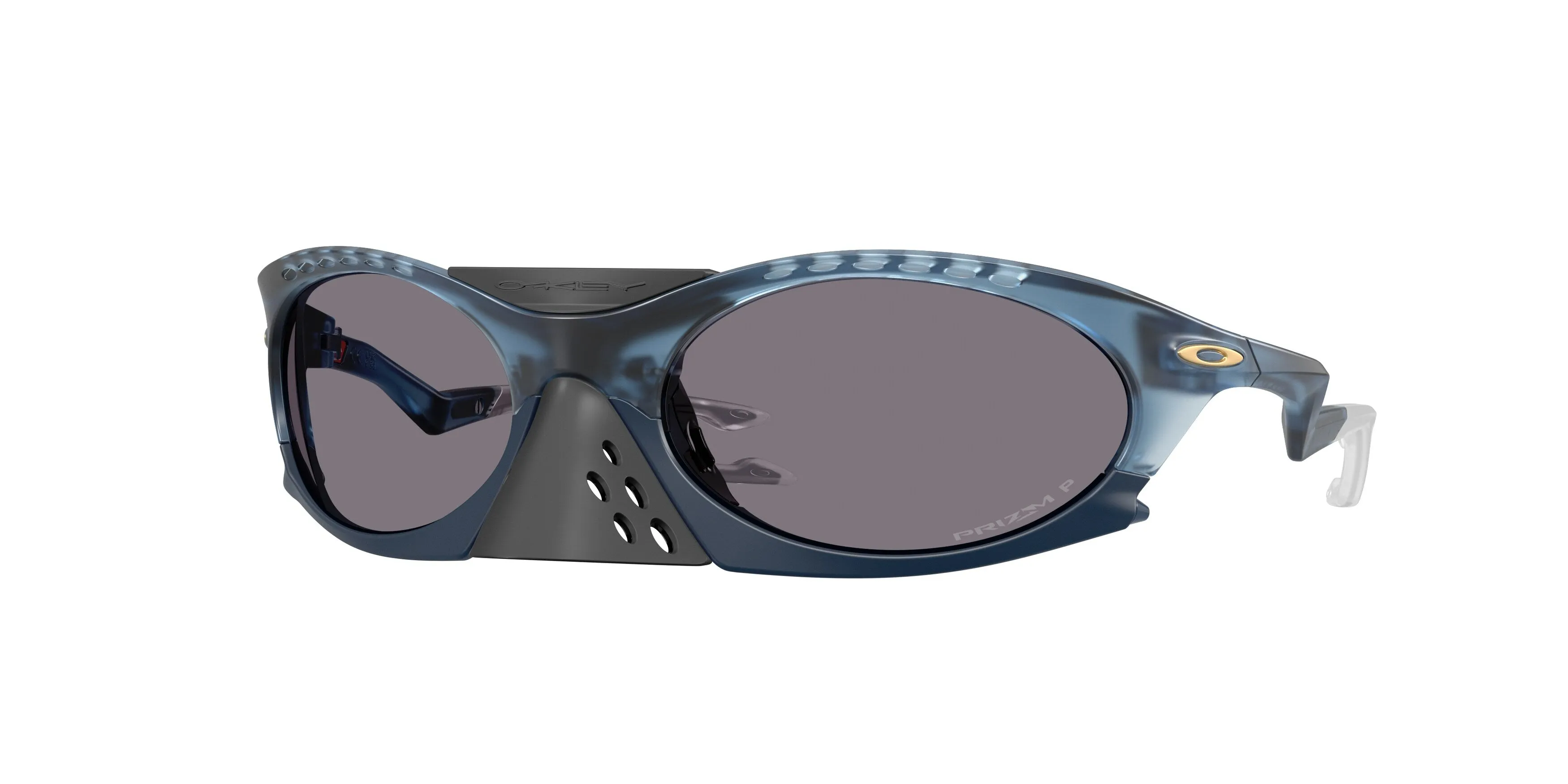 Oakley OO9437 PLANTARIS 943709 Occhiali da sole O_Matter Blu Grigio Rotonda Polarizzata - immagine 1