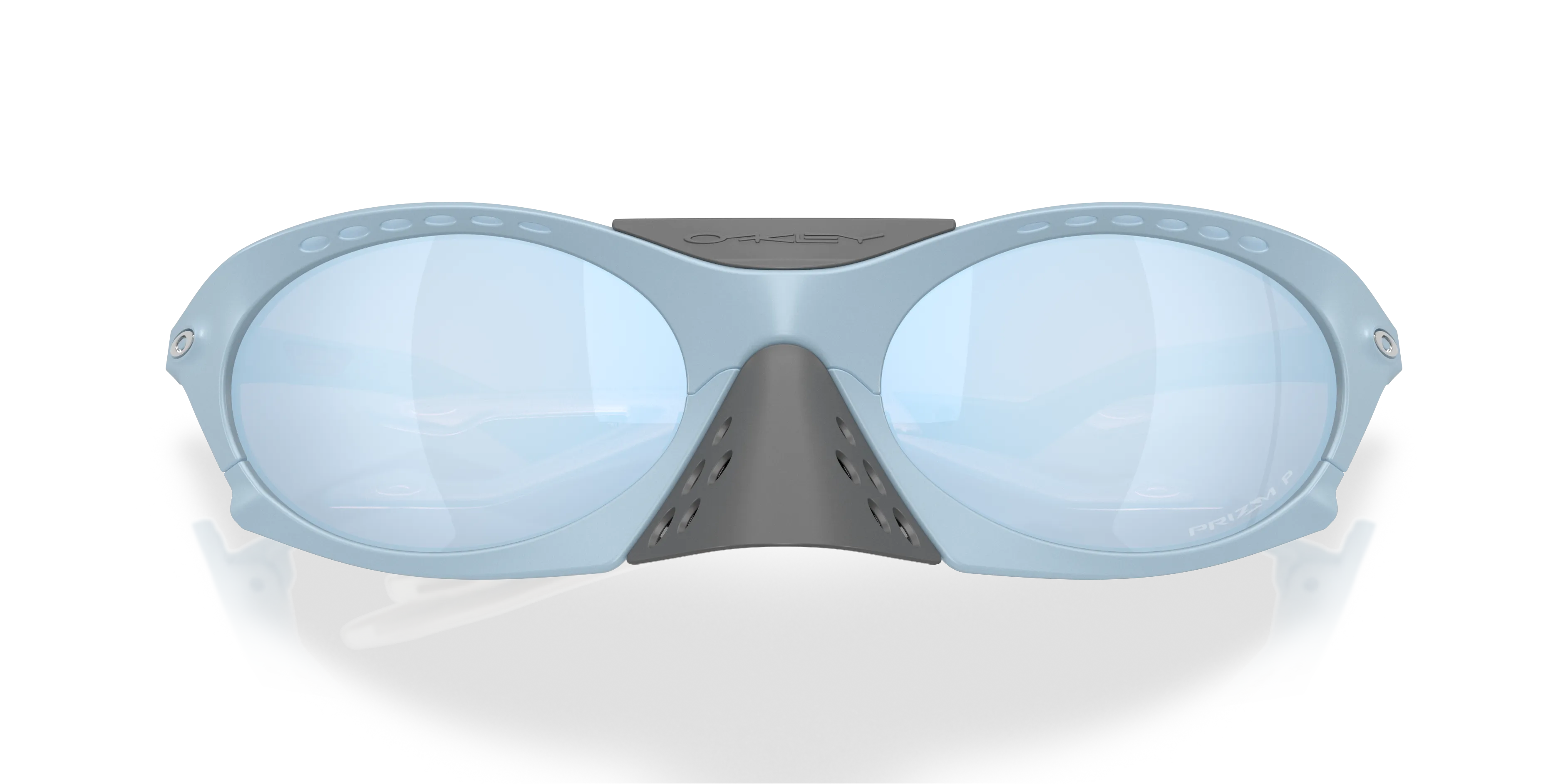 Oakley OO9437 PLANTARIS 943704 Occhiali da sole O_Matter Grigio Blu Rotonda Polarizzata - immagine 2