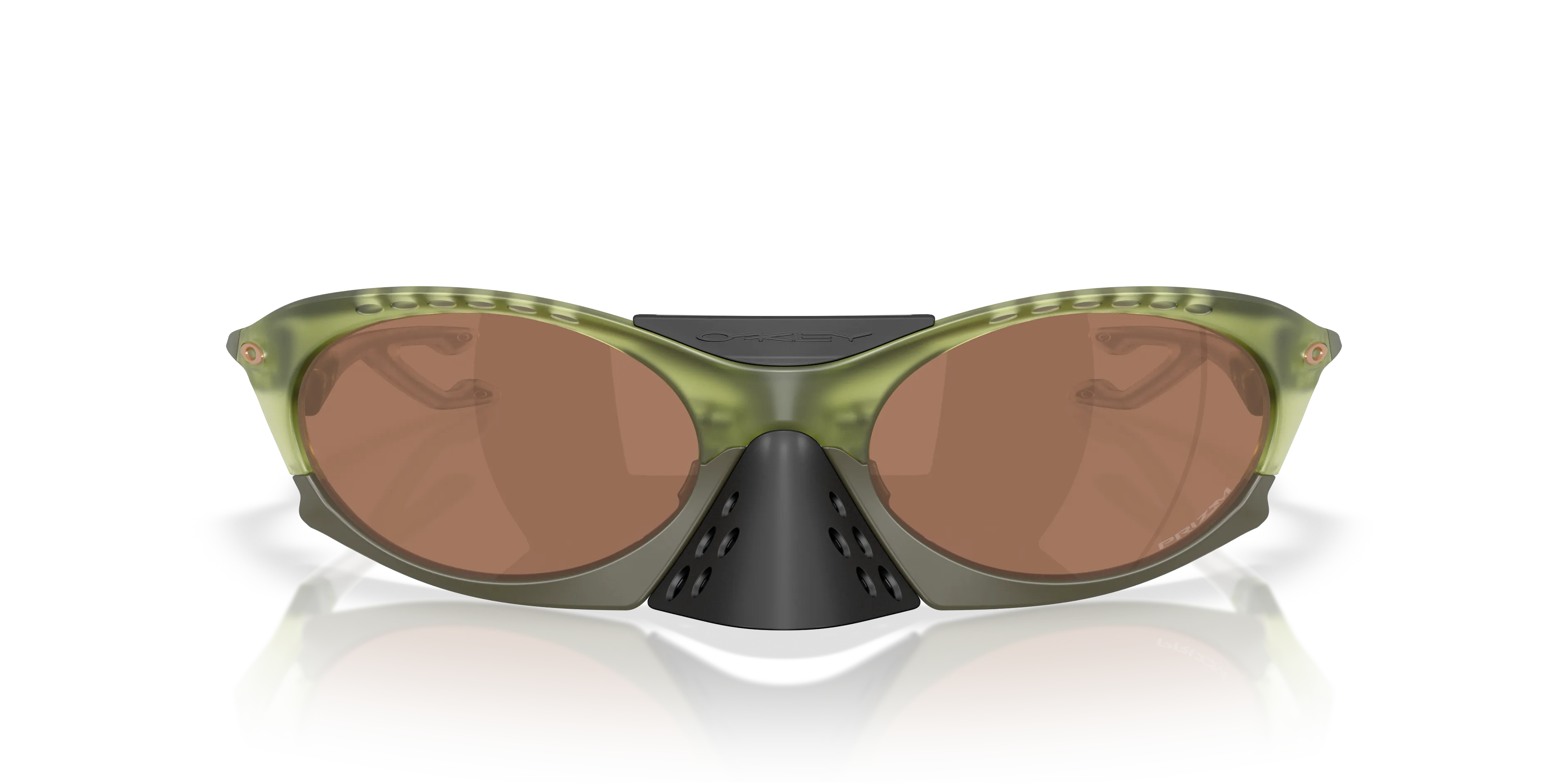 Oakley OO9437 PLANTARIS 943703 Occhiali da sole O_Matter Verde Marrone Rotonda Normale - immagine 3