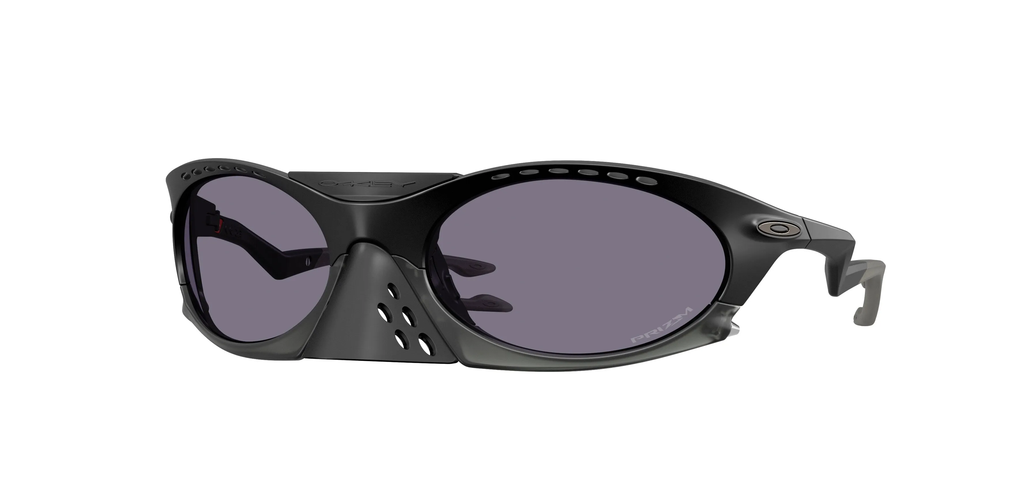 Oakley OO9437 PLANTARIS 943701 Occhiali da sole O_Matter Nero Grigio Rotonda Normale - immagine 1