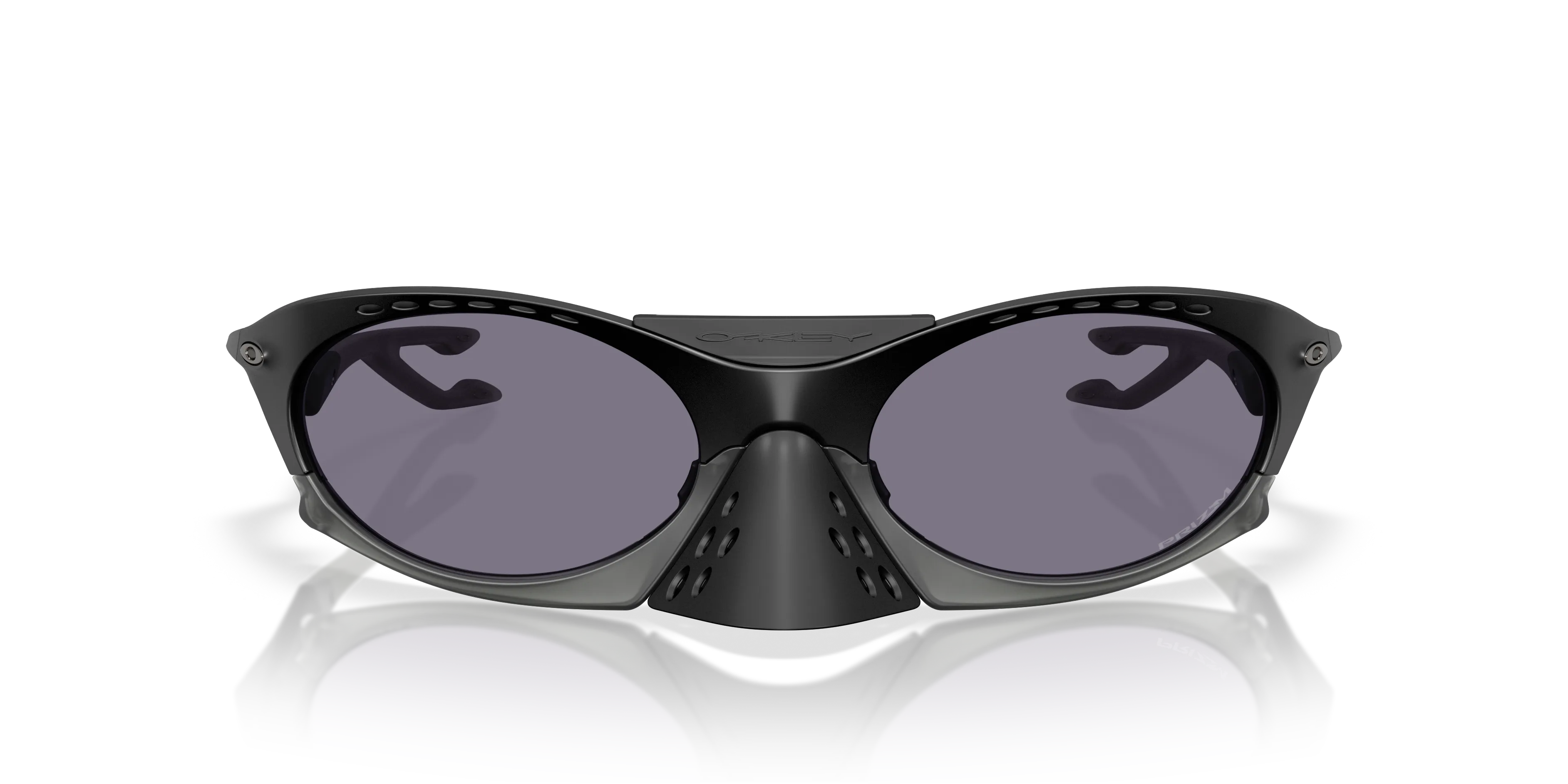Oakley OO9437 PLANTARIS 943701 Occhiali da sole O_Matter Nero Grigio Rotonda Normale - immagine 3